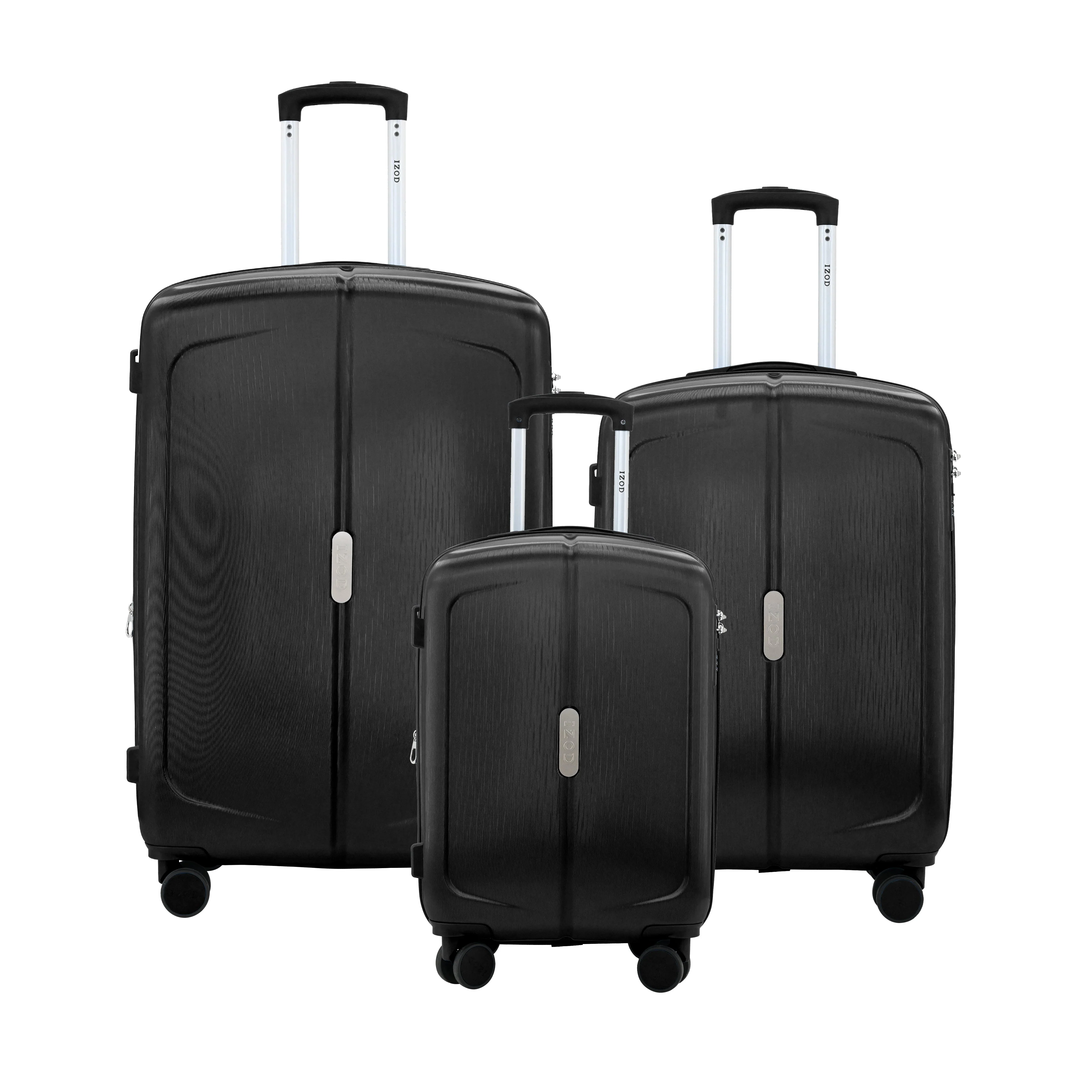 Mateo Expandable 3 Piece Spinner Luggage Set with Lock - Image 3