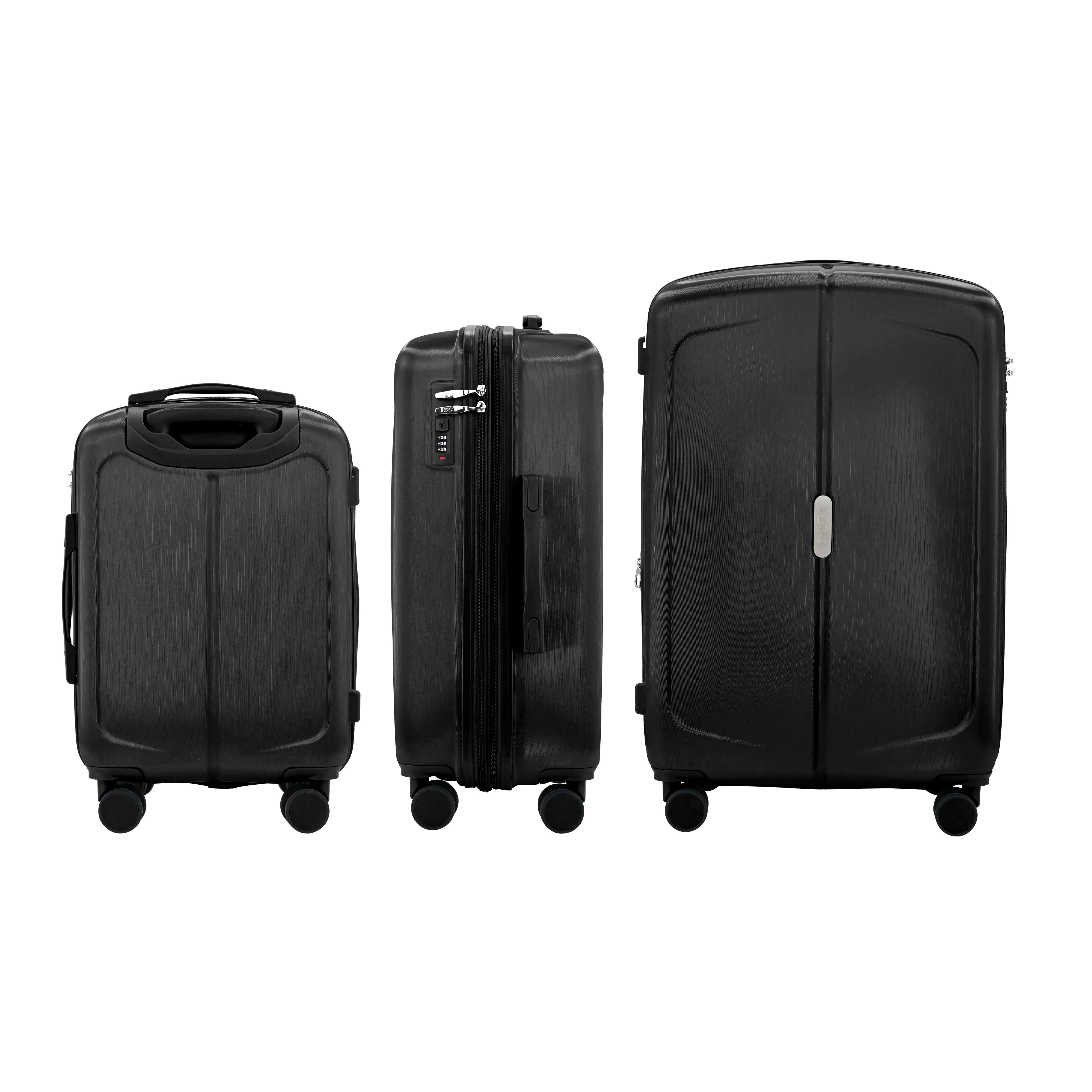 Mateo Expandable 3 Piece Spinner Luggage Set with Lock - Image 5