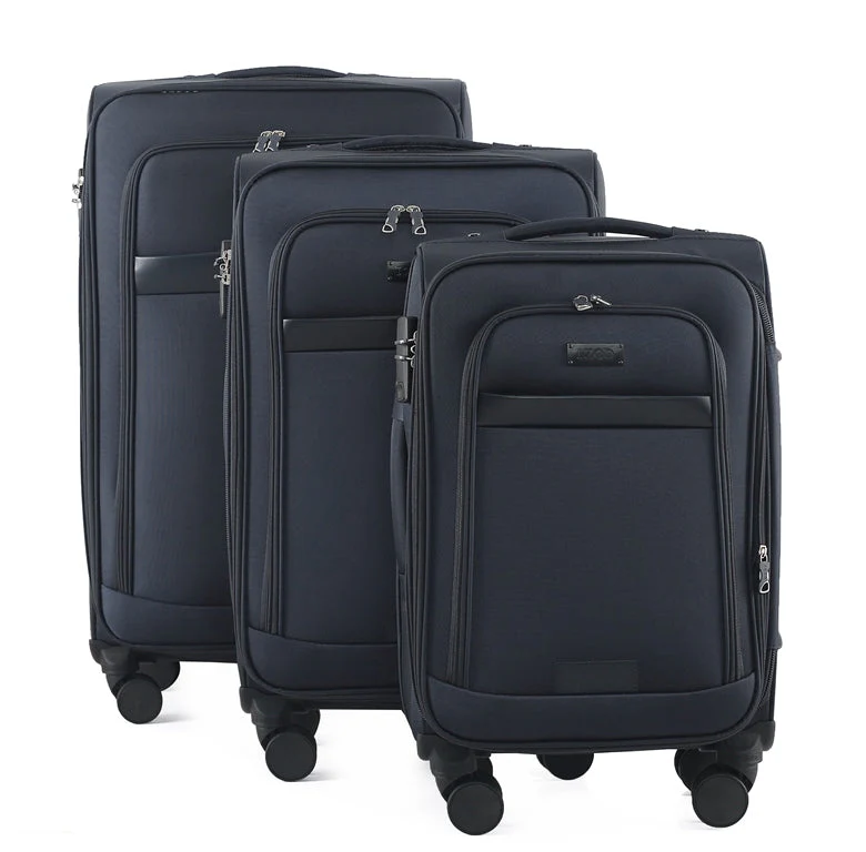 Noah Soft Shell Expandable 3 Piece Spinner Luggage Set with Lock - Image 10