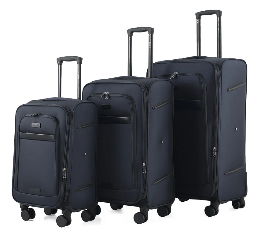 Noah Soft Shell Expandable 3 Piece Spinner Luggage Set with Lock - Image 12
