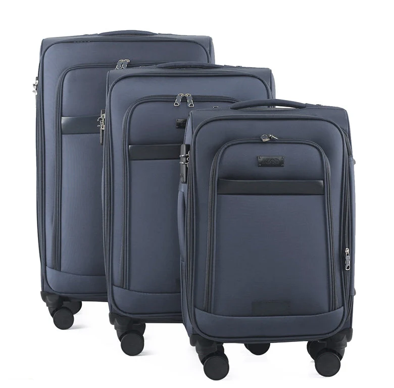 Noah Soft Shell Expandable 3 Piece Spinner Luggage Set with Lock - Image 15