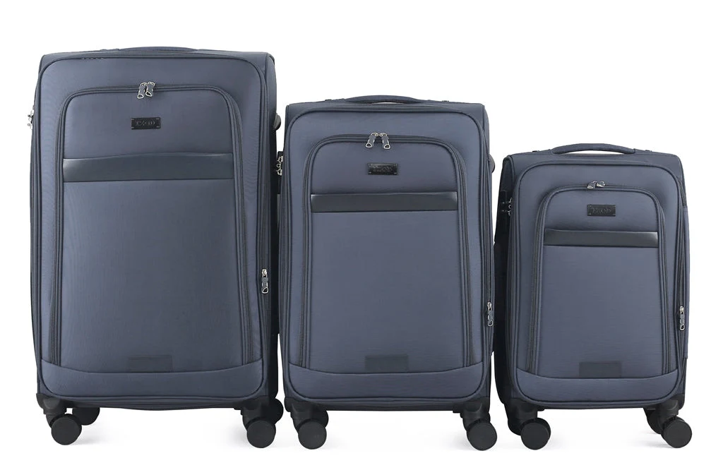 Noah Soft Shell Expandable 3 Piece Spinner Luggage Set with Lock - Image 16