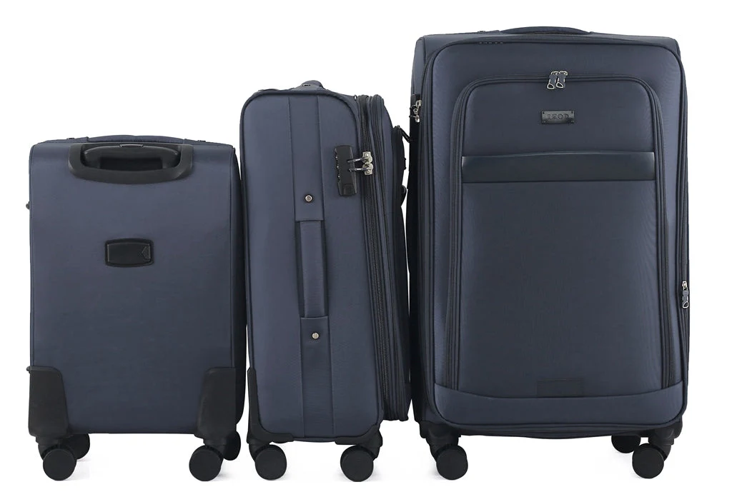 Noah Soft Shell Expandable 3 Piece Spinner Luggage Set with Lock - Image 17