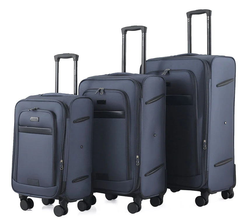 Noah Soft Shell Expandable 3 Piece Spinner Luggage Set with Lock - Image 18