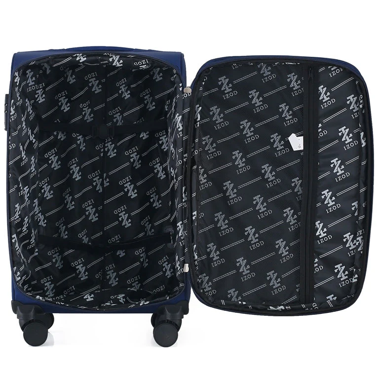 Noah Soft Shell Expandable 3 Piece Spinner Luggage Set with Lock - Image 2