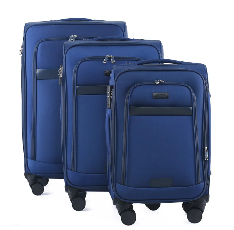 Noah Soft Shell Expandable 3 Piece Spinner Luggage Set with Lock - Image 5