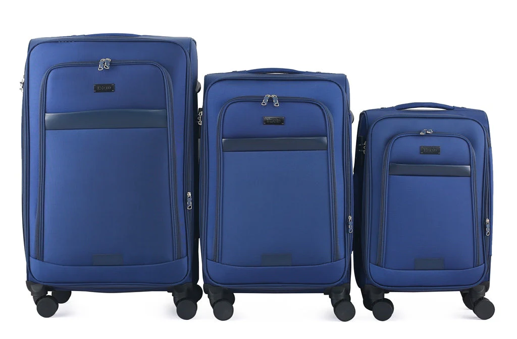 Noah Soft Shell Expandable 3 Piece Spinner Luggage Set with Lock - Image 6