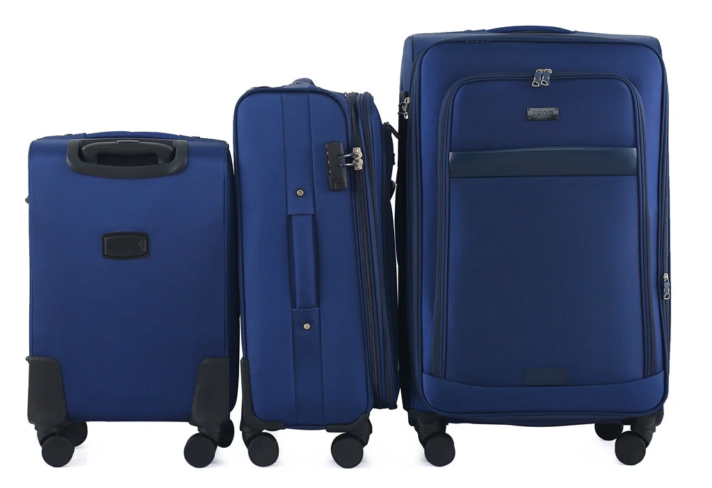 Noah Soft Shell Expandable 3 Piece Spinner Luggage Set with Lock - Image 7