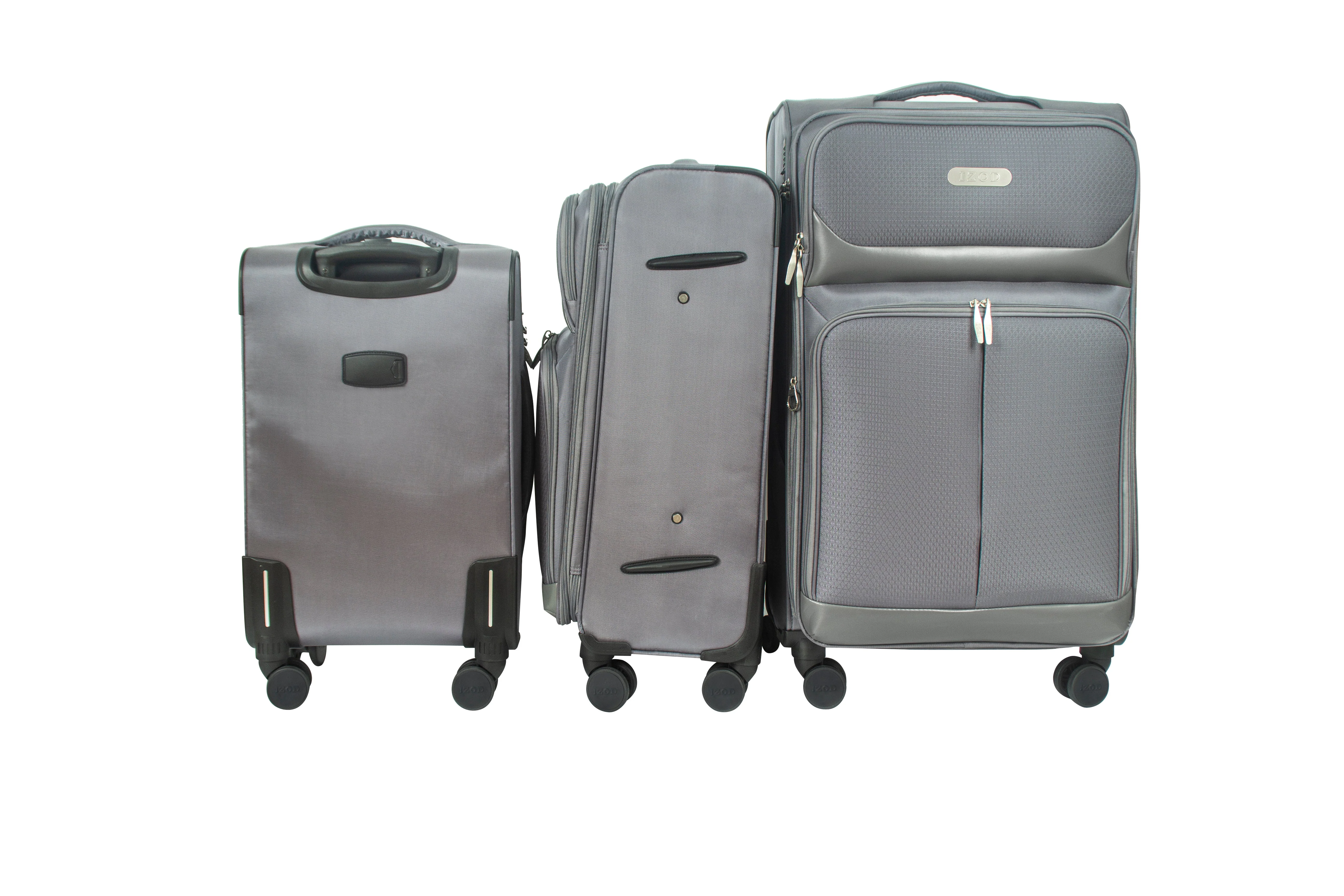 Ocean Soft Shell Lightweight Expandable 3 Piece Luggage Set - Image 13