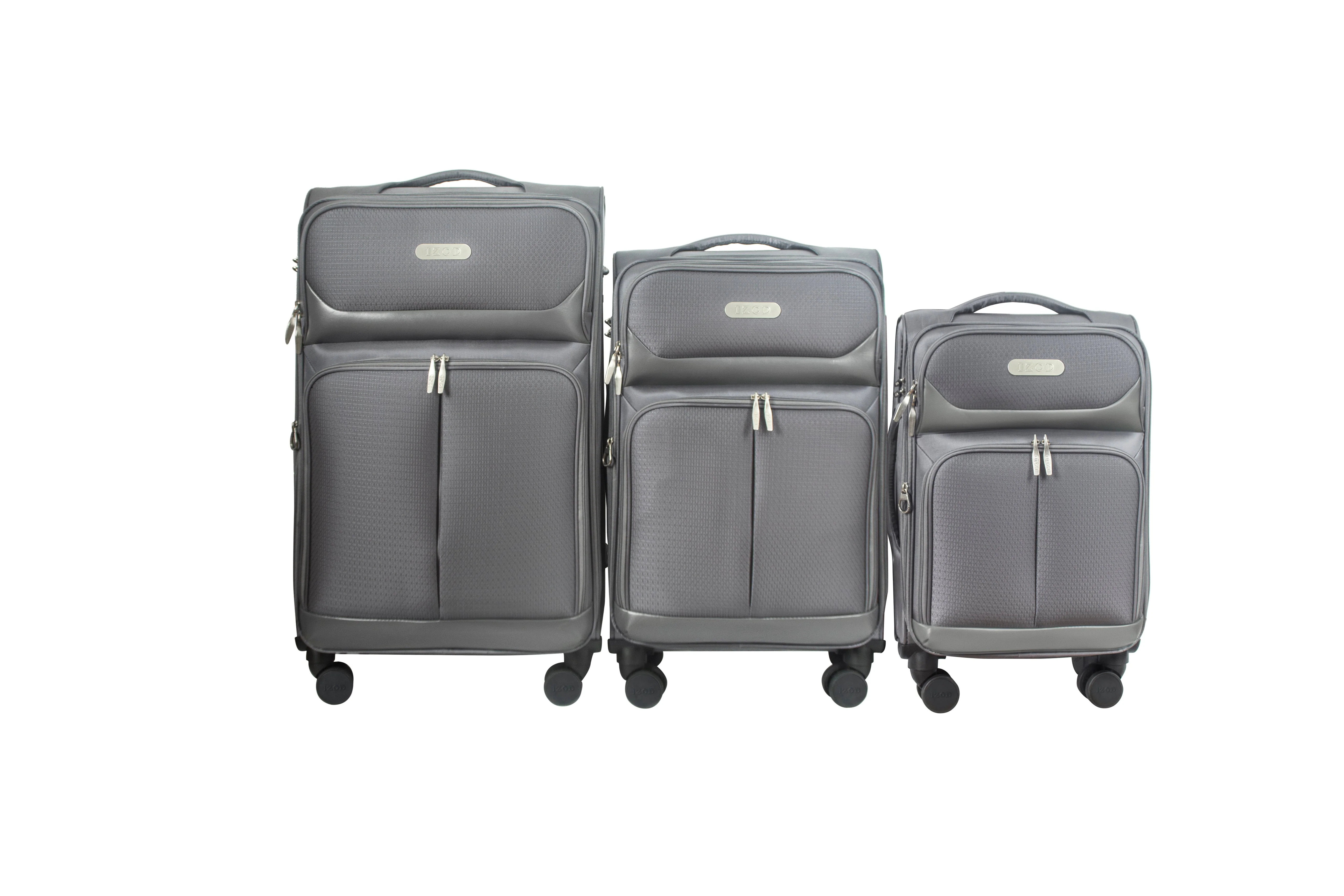 Ocean Soft Shell Lightweight Expandable 3 Piece Luggage Set - Image 14