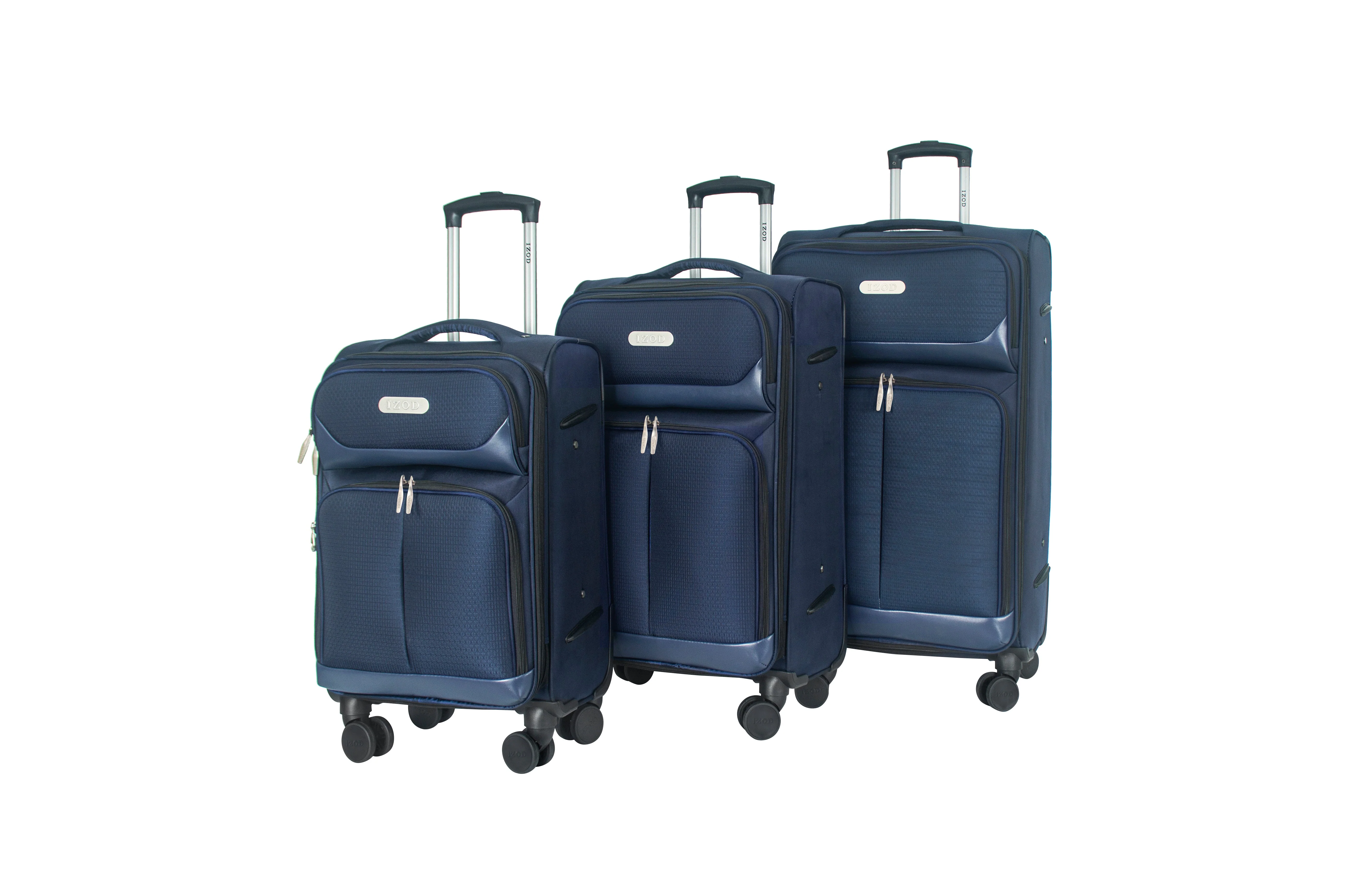 Ocean Soft Shell Lightweight Expandable 3 Piece Luggage Set - Image 18