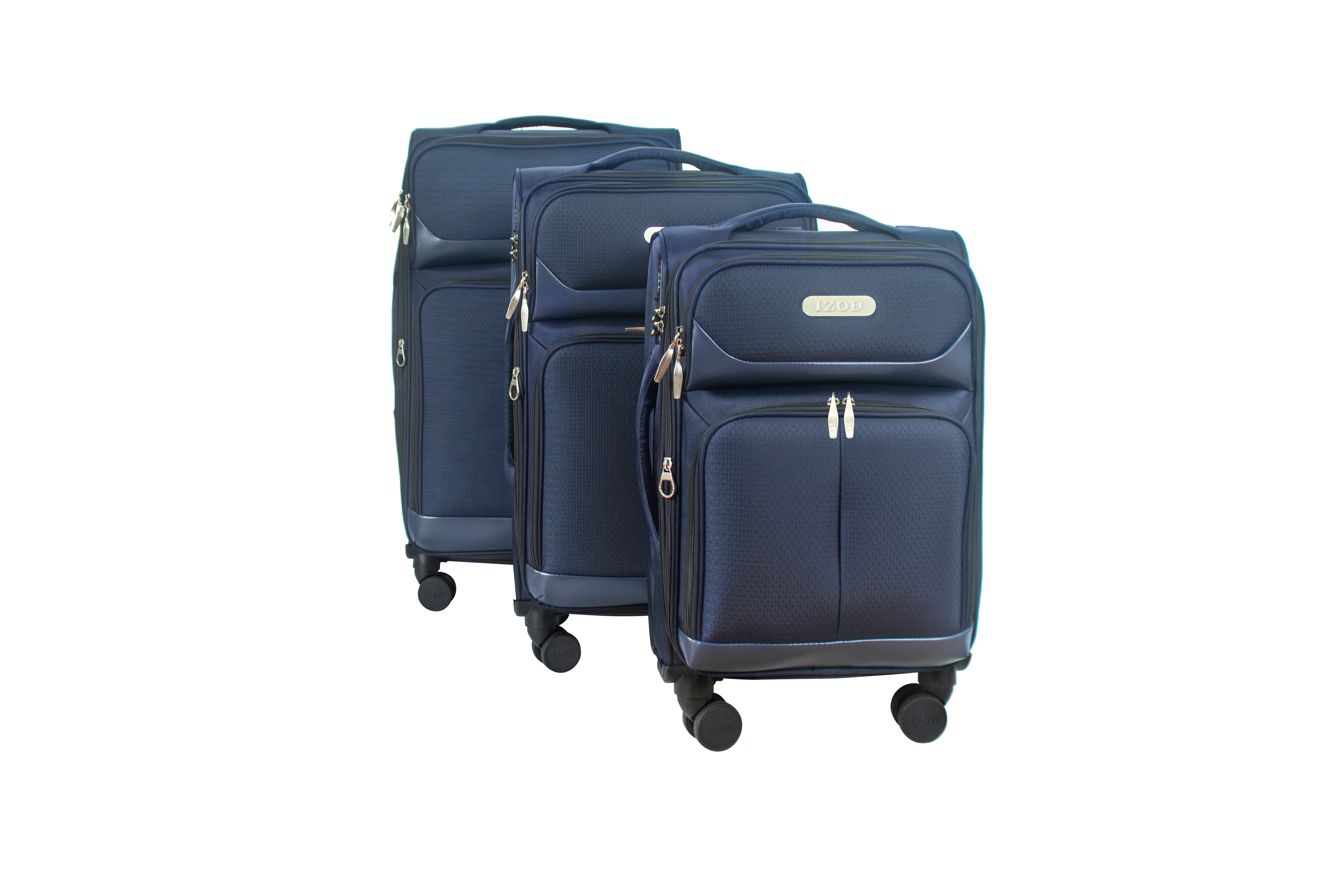 Ocean Soft Shell Lightweight Expandable 3 Piece Luggage Set - Image 19