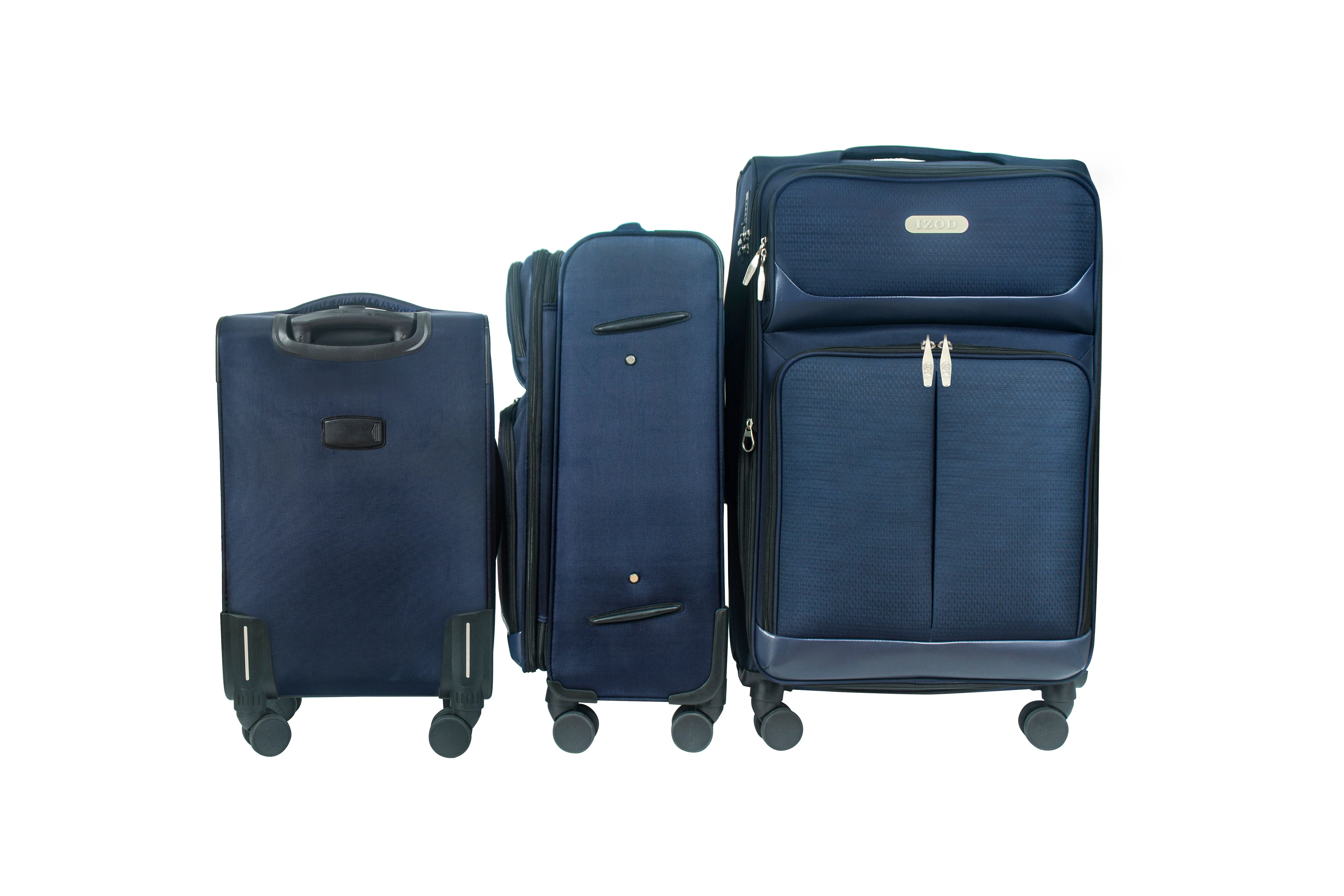 Ocean Soft Shell Lightweight Expandable 3 Piece Luggage Set - Image 20