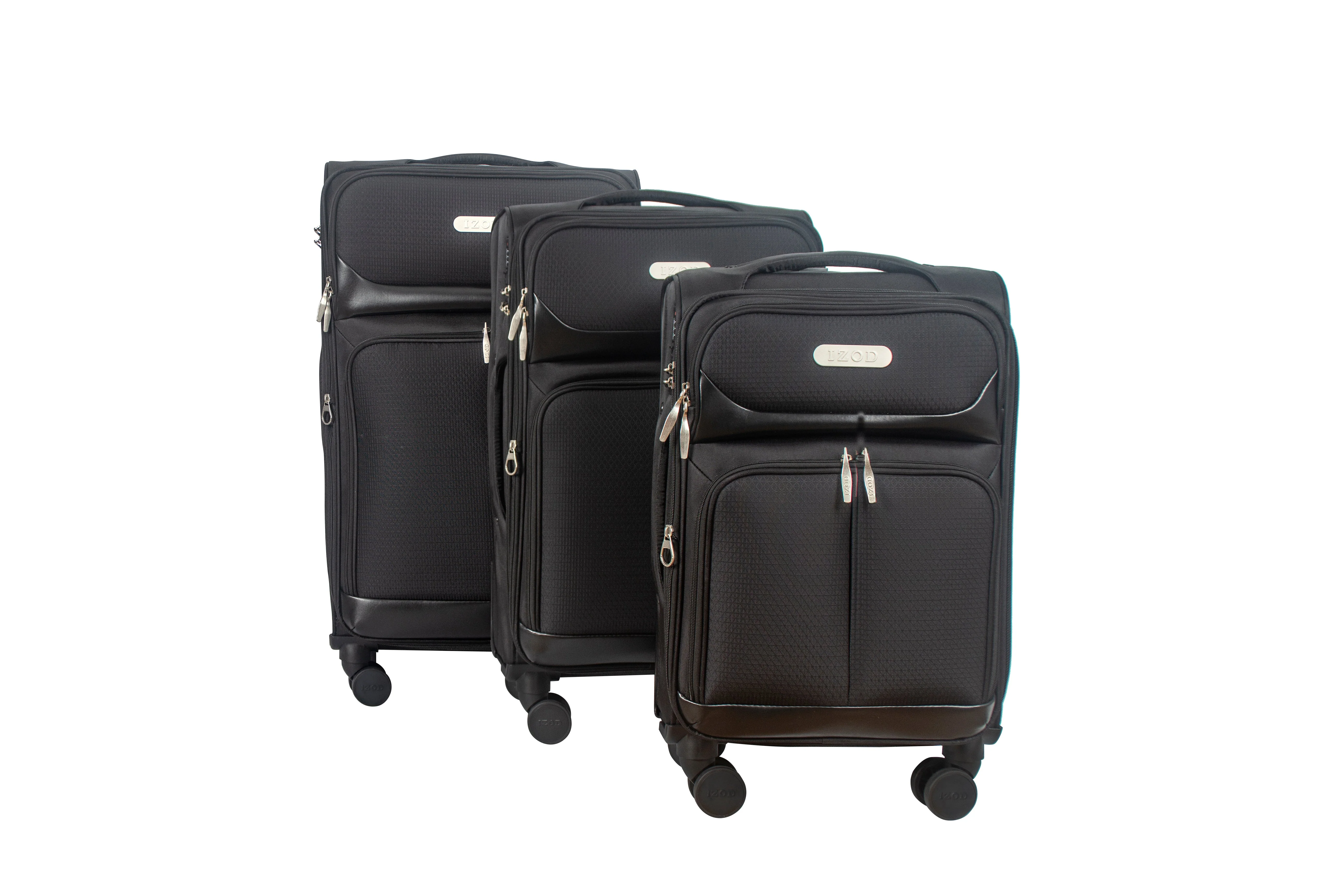 Ocean Soft Shell Lightweight Expandable 3 Piece Luggage Set - Image 5