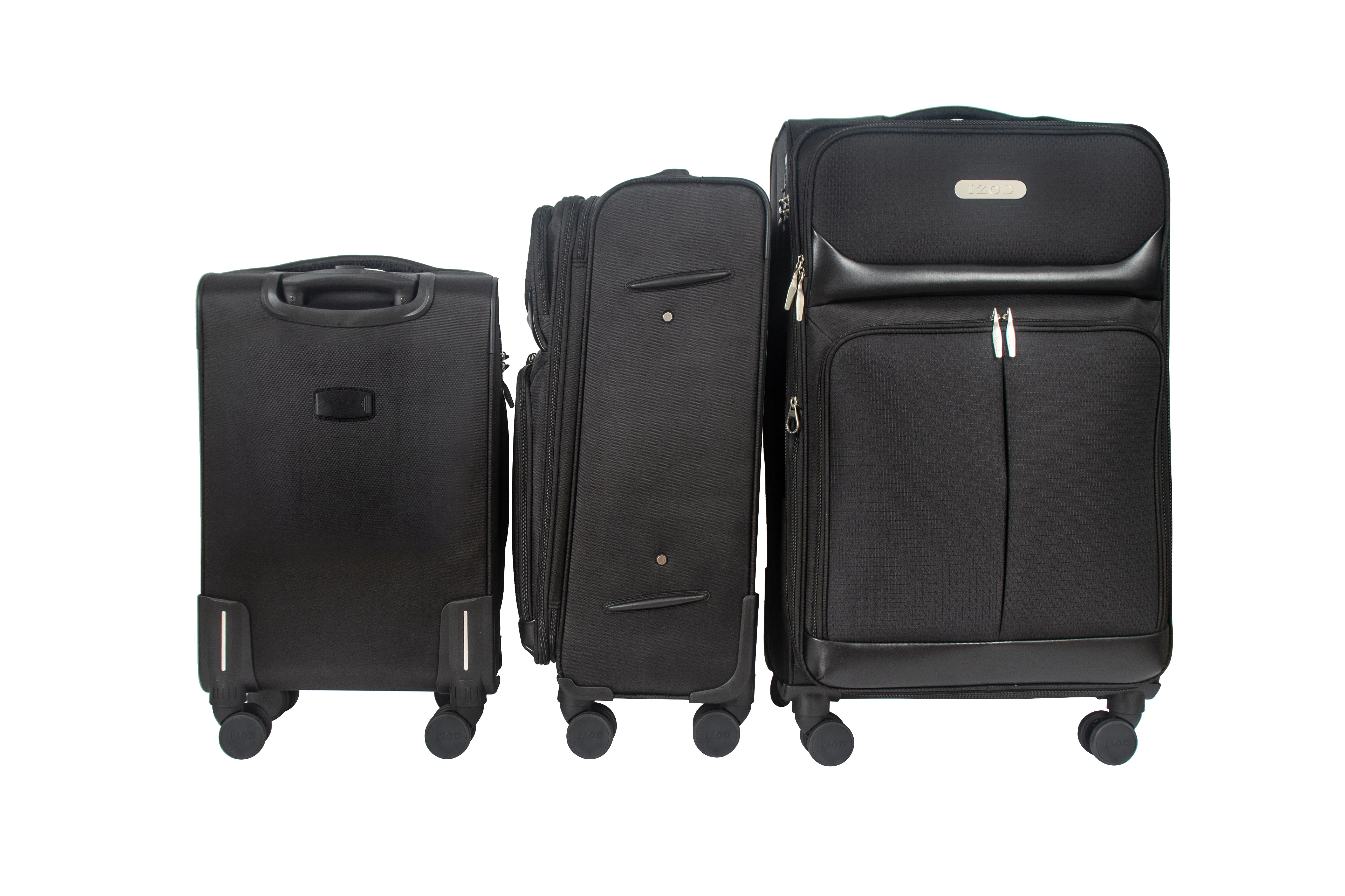 Ocean Soft Shell Lightweight Expandable 3 Piece Luggage Set - Image 6
