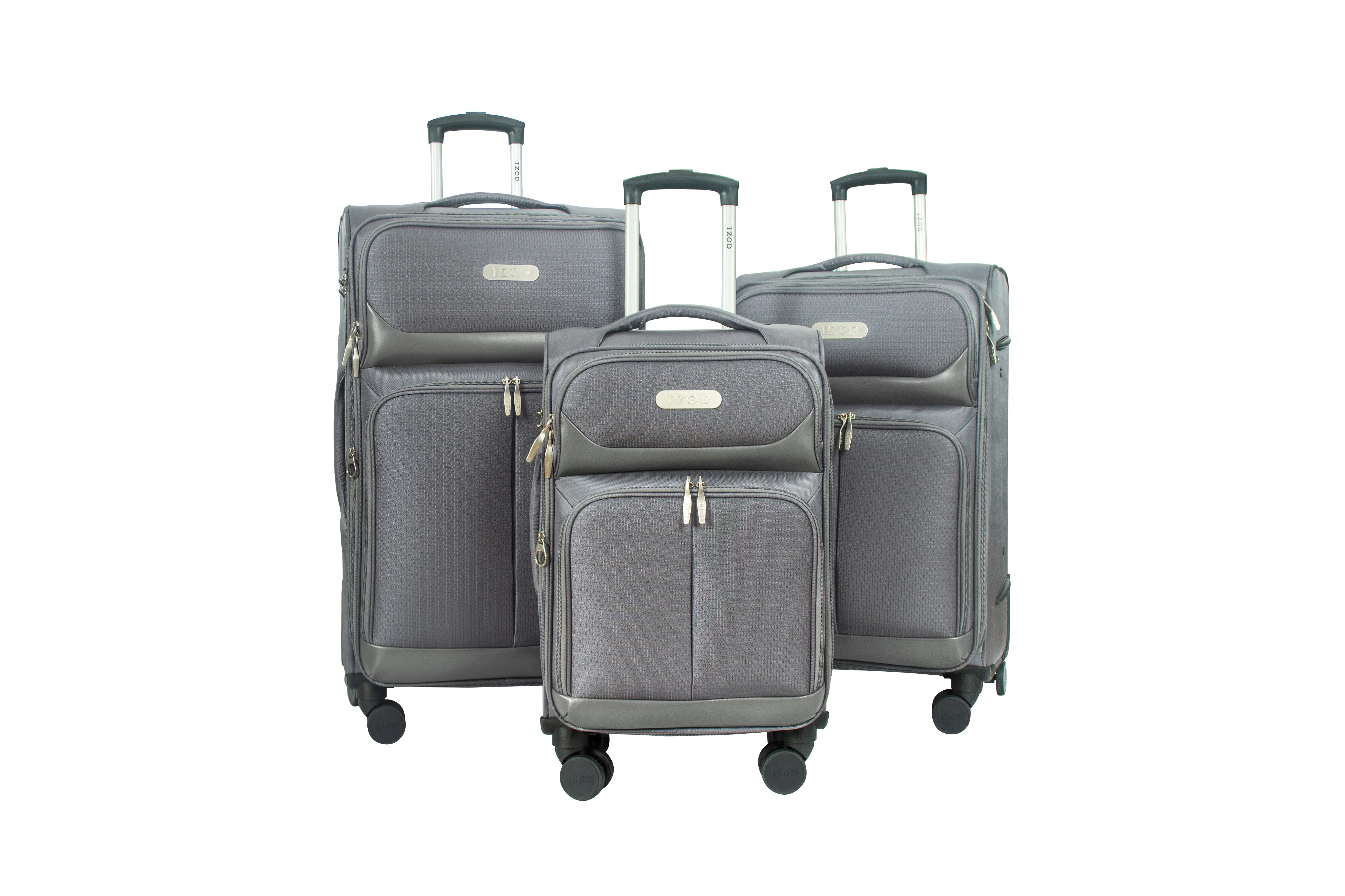 Ocean Soft Shell Lightweight Expandable 3 Piece Luggage Set - Image 9