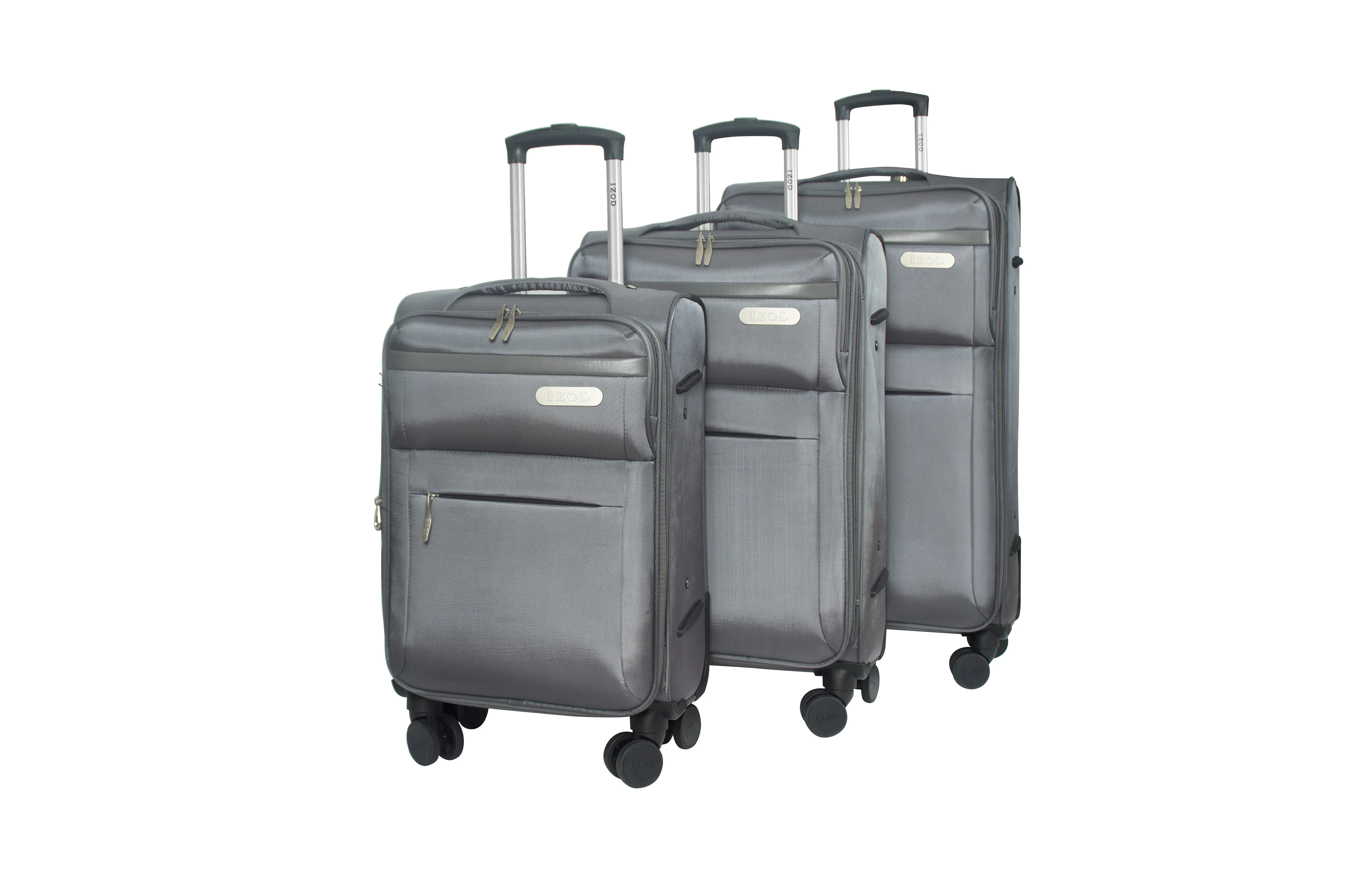 River Soft Shell Expandable 3 Piece Spinner Luggage Set - Image 12
