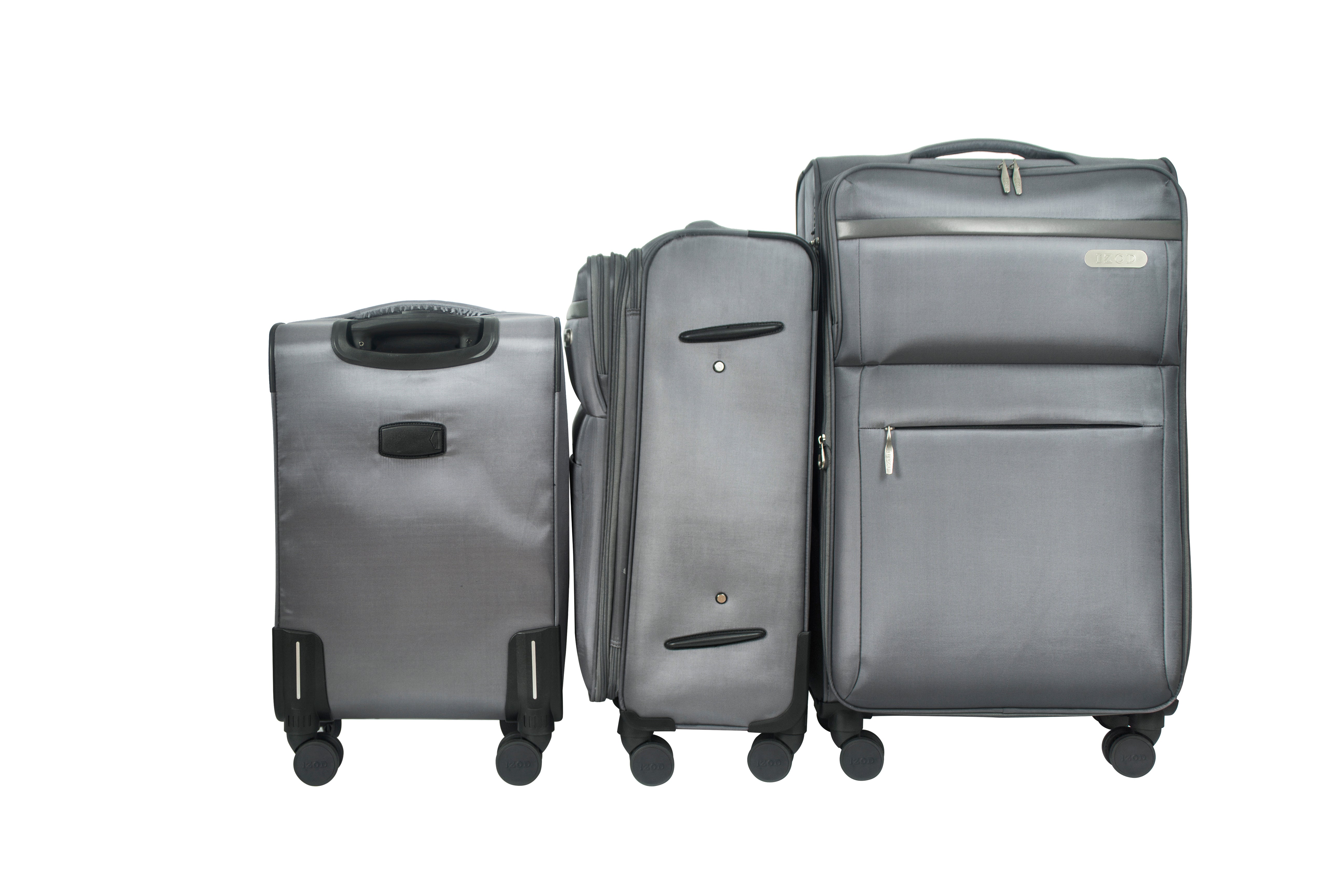 River Soft Shell Expandable 3 Piece Spinner Luggage Set - Image 14