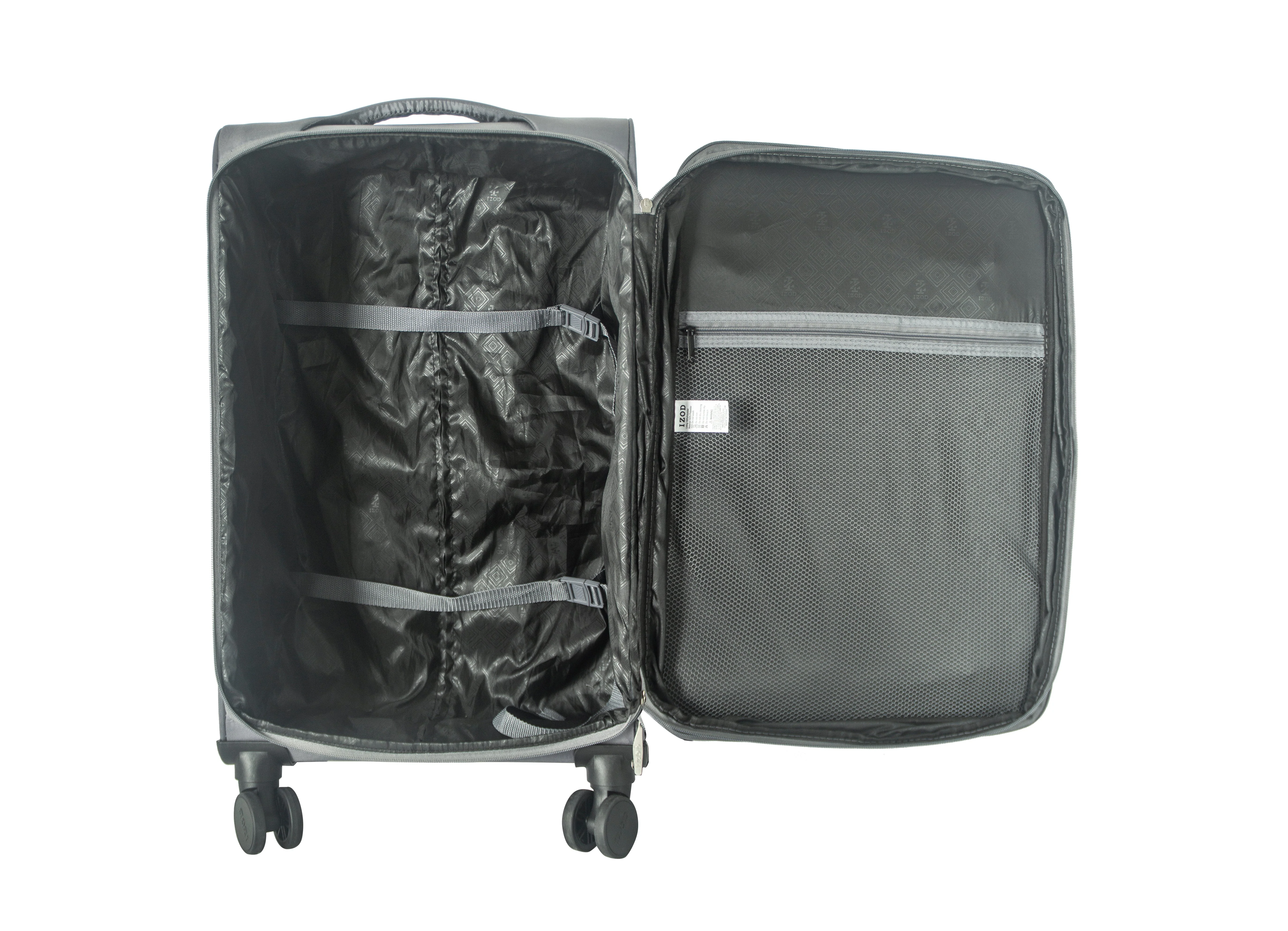 River Soft Shell Expandable 3 Piece Spinner Luggage Set - Image 15