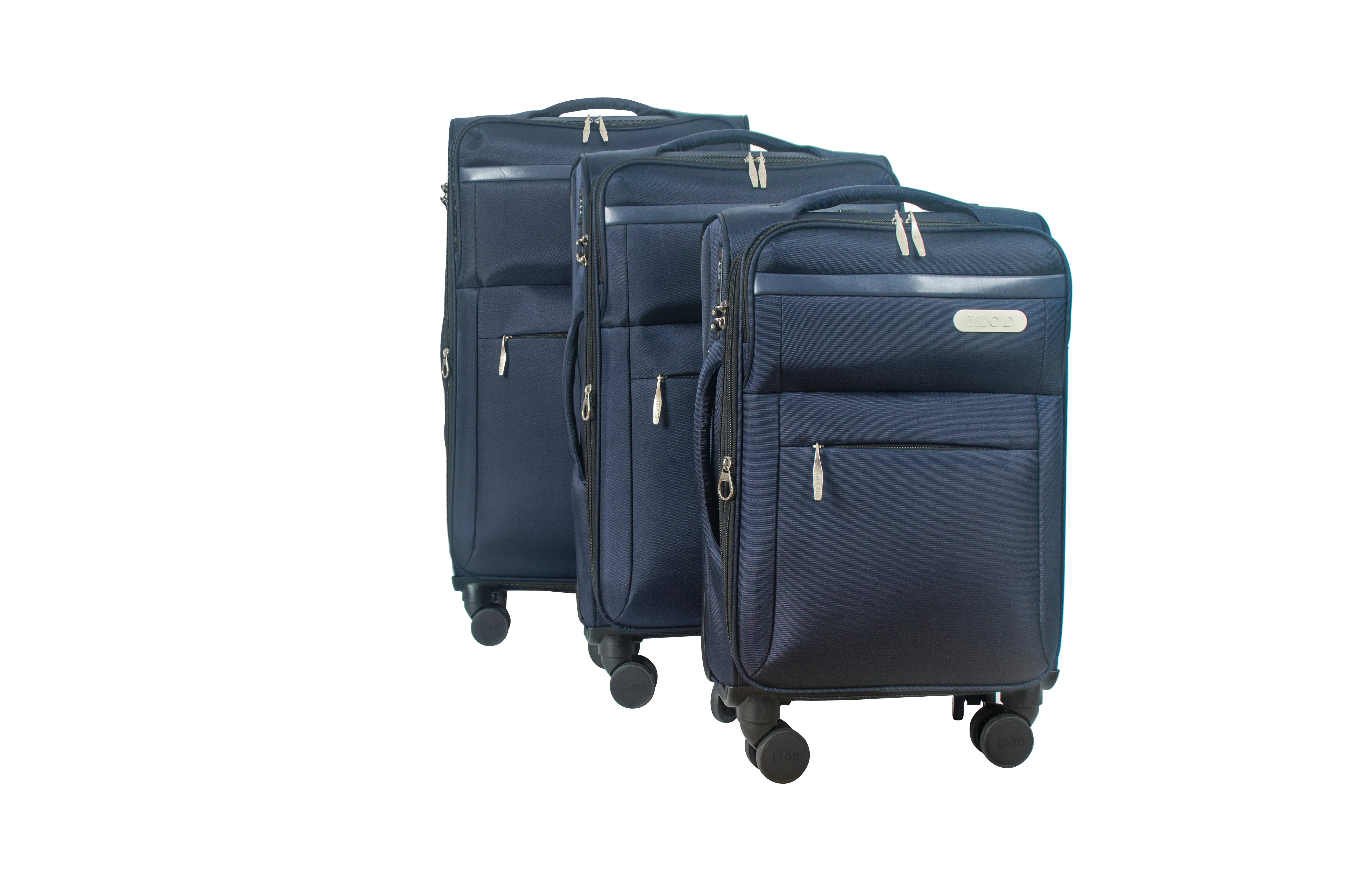 River Soft Shell Expandable 3 Piece Spinner Luggage Set - Image 18