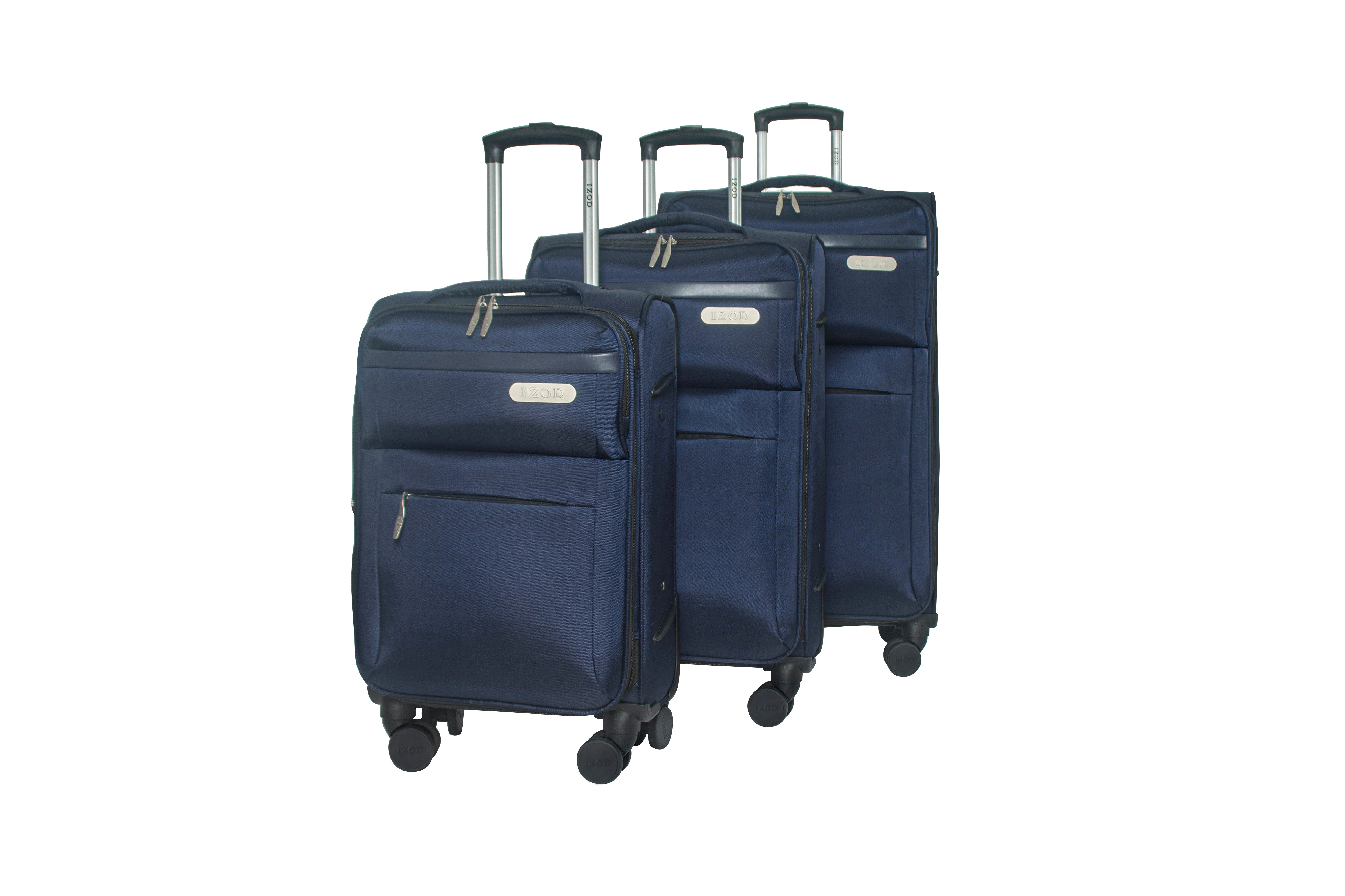 River Soft Shell Expandable 3 Piece Spinner Luggage Set - Image 19