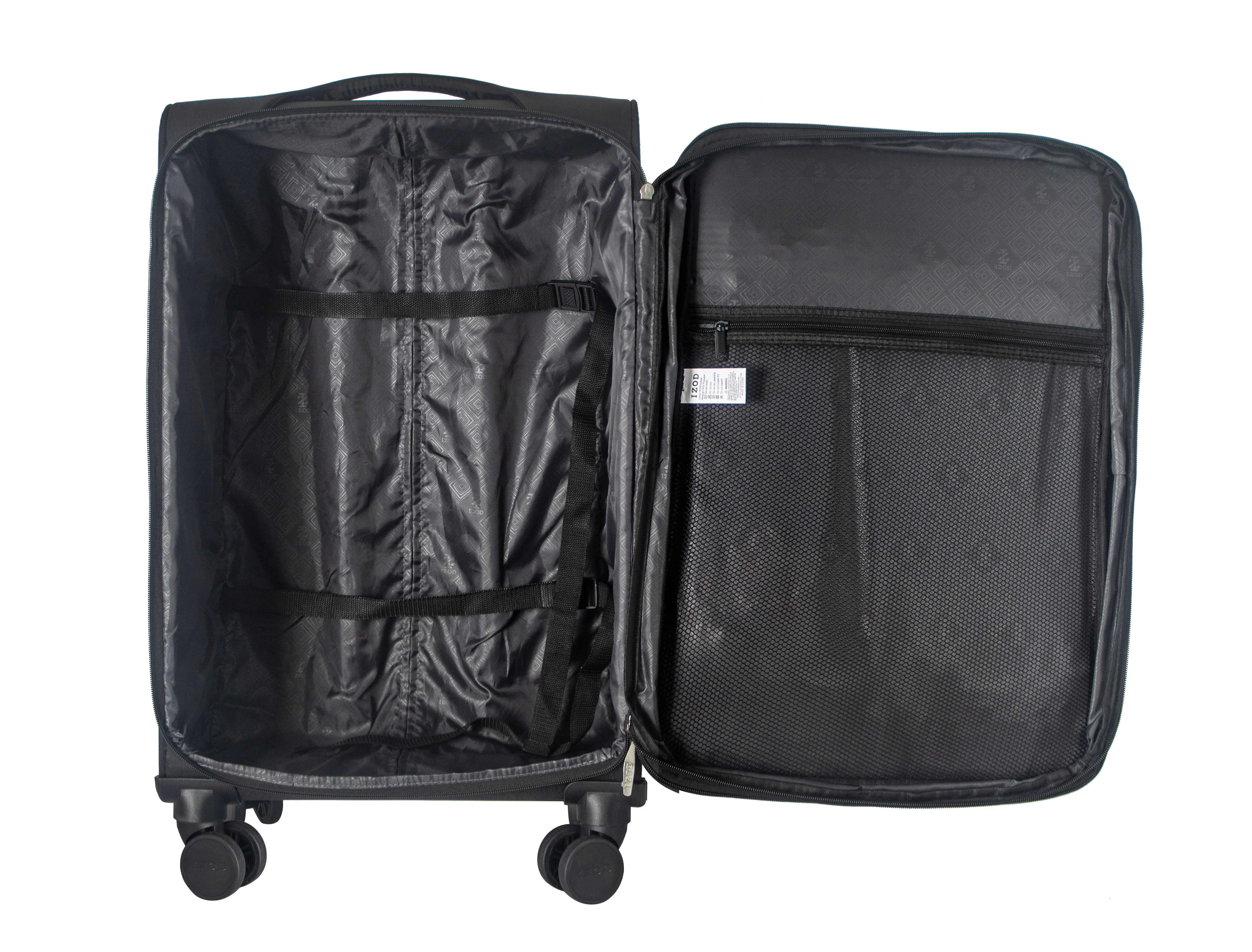 River Soft Shell Expandable 3 Piece Spinner Luggage Set - Image 2