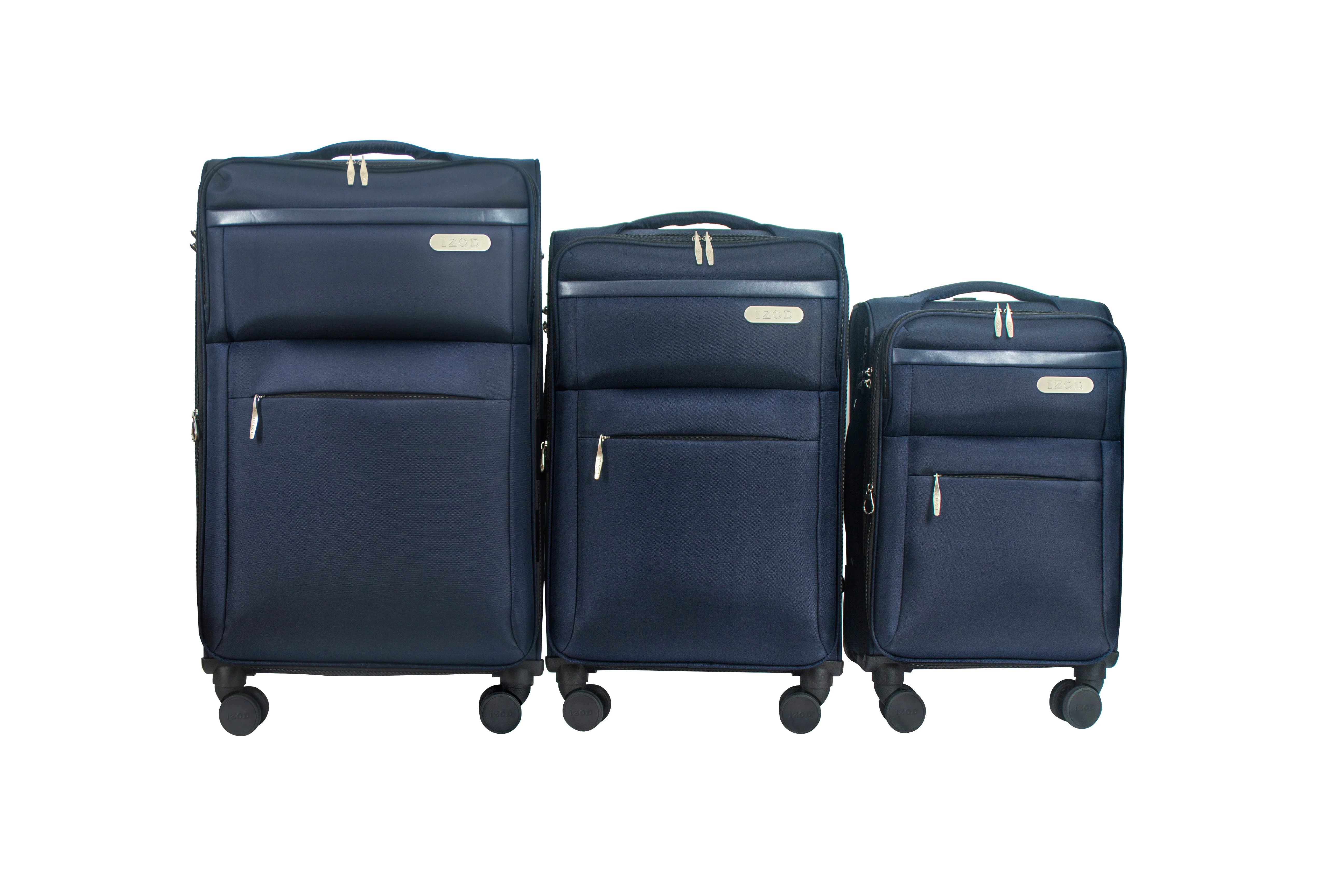 River Soft Shell Expandable 3 Piece Spinner Luggage Set - Image 20