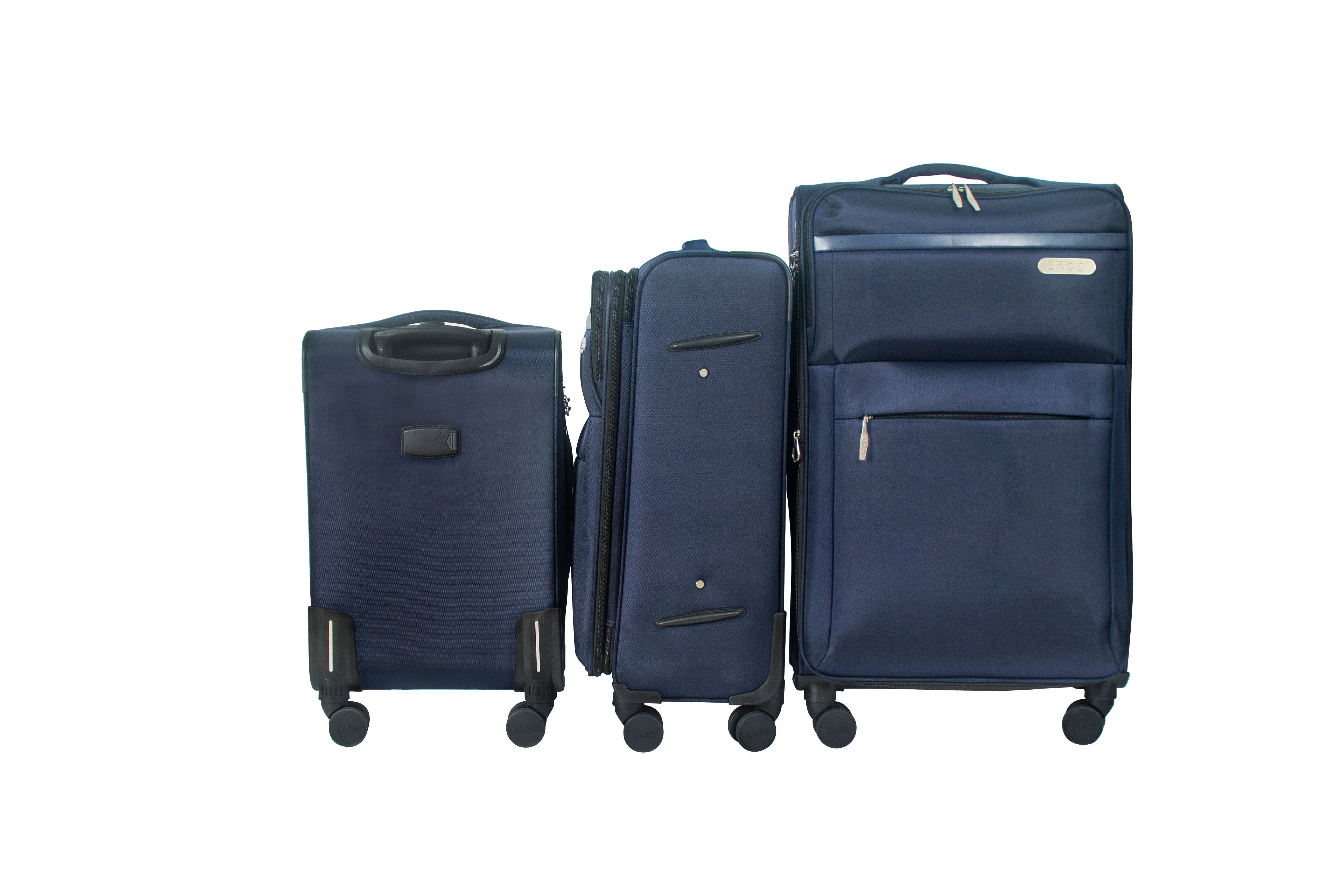 River Soft Shell Expandable 3 Piece Spinner Luggage Set - Image 21