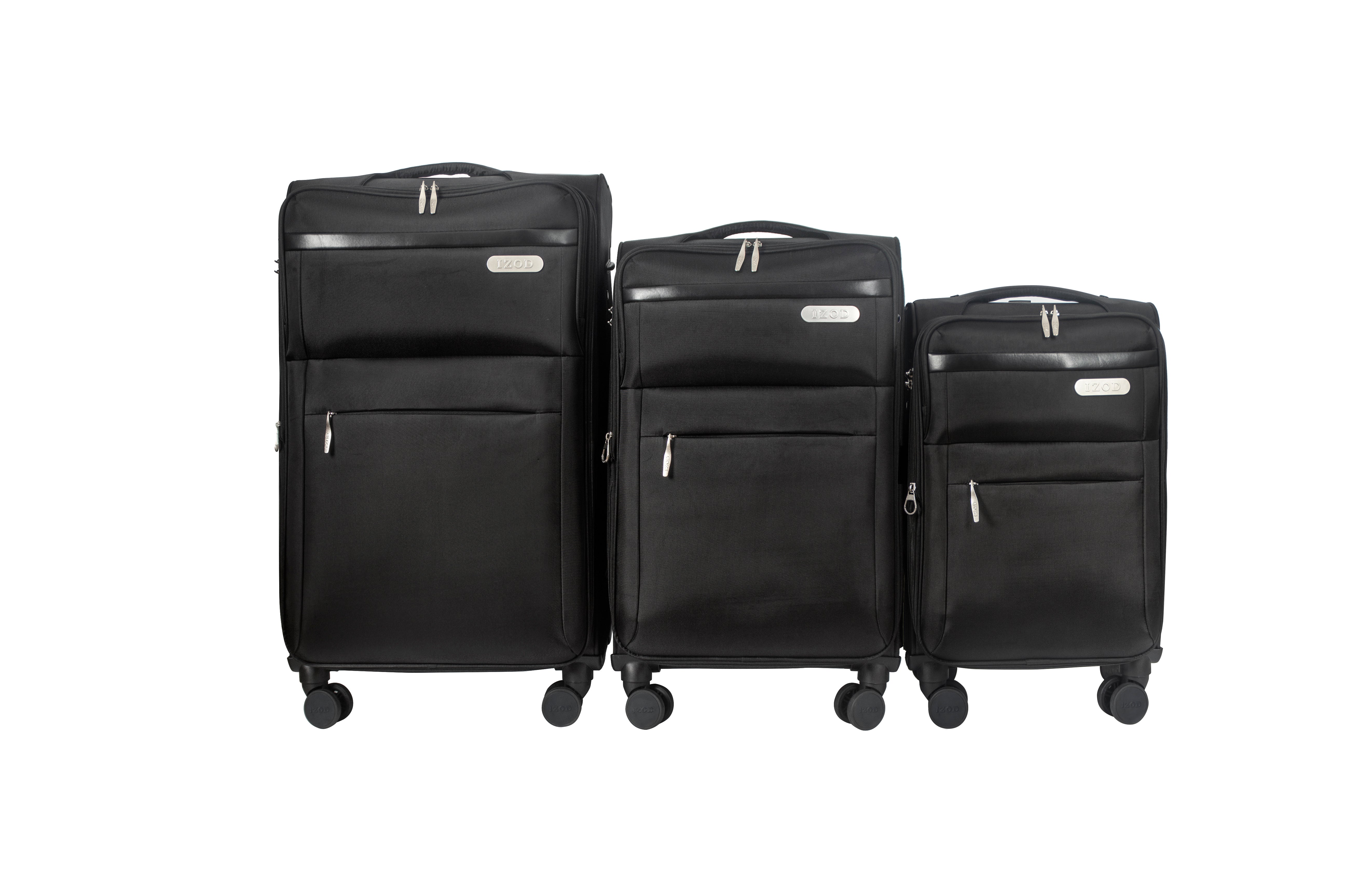 River Soft Shell Expandable 3 Piece Spinner Luggage Set - Image 6