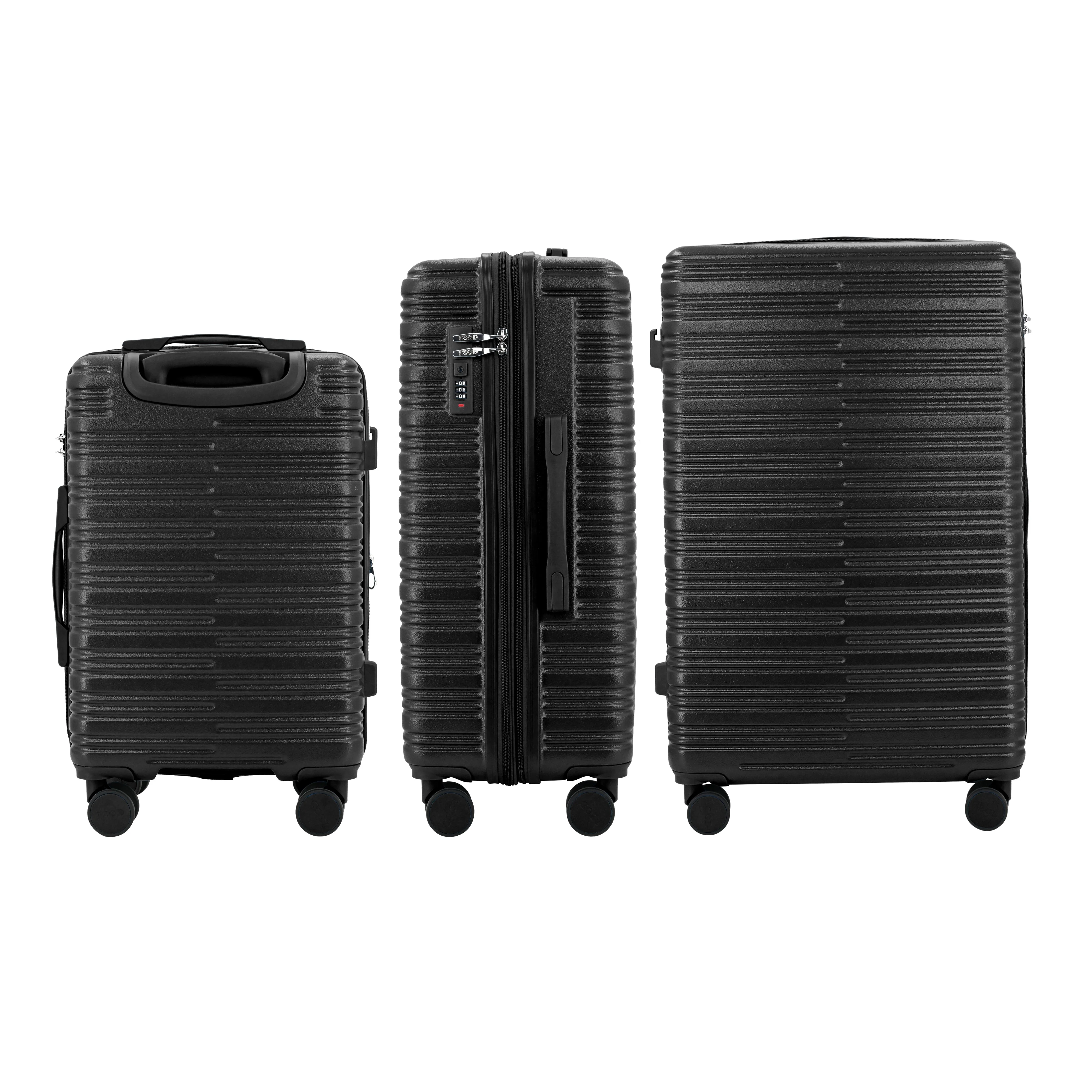 Romeo Expandable 3-Piece Spinner Luggage Set with Lock - Image 4