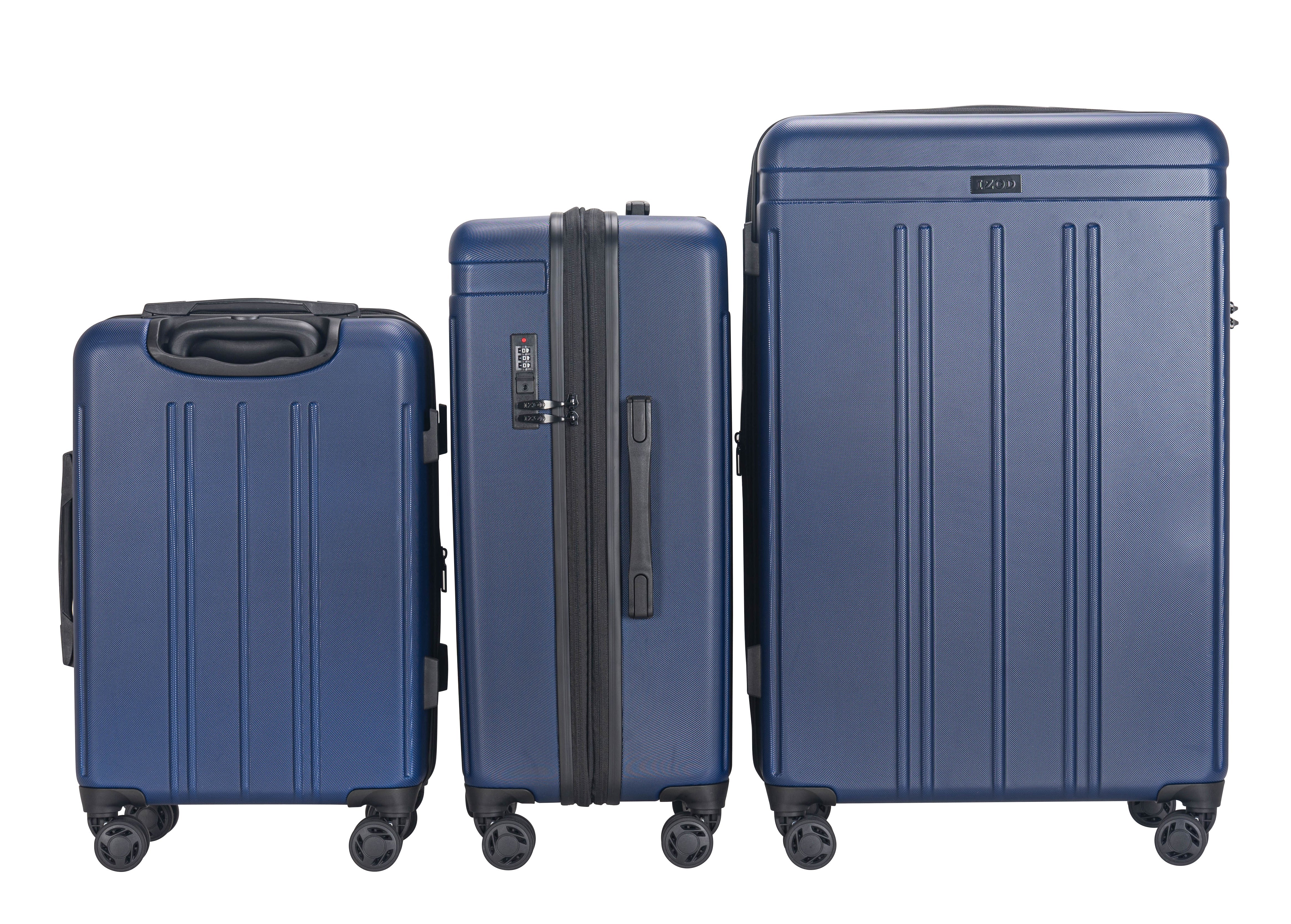 Zoe Expandable 3-Piece Spinner Luggage Set with Lock - Image 13
