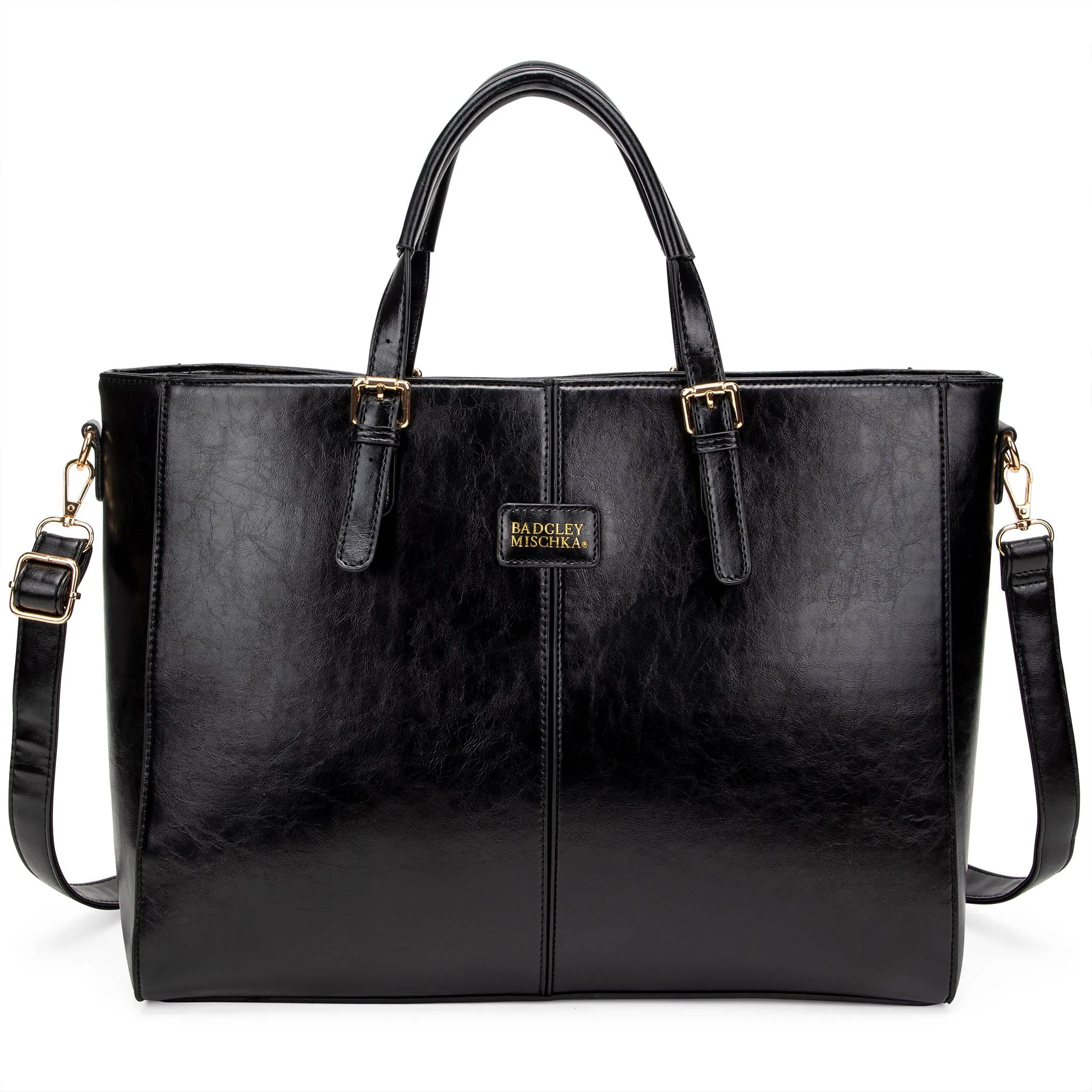 Julia Rustic Vegan Leather Weekender Duffel Bag - Image 12