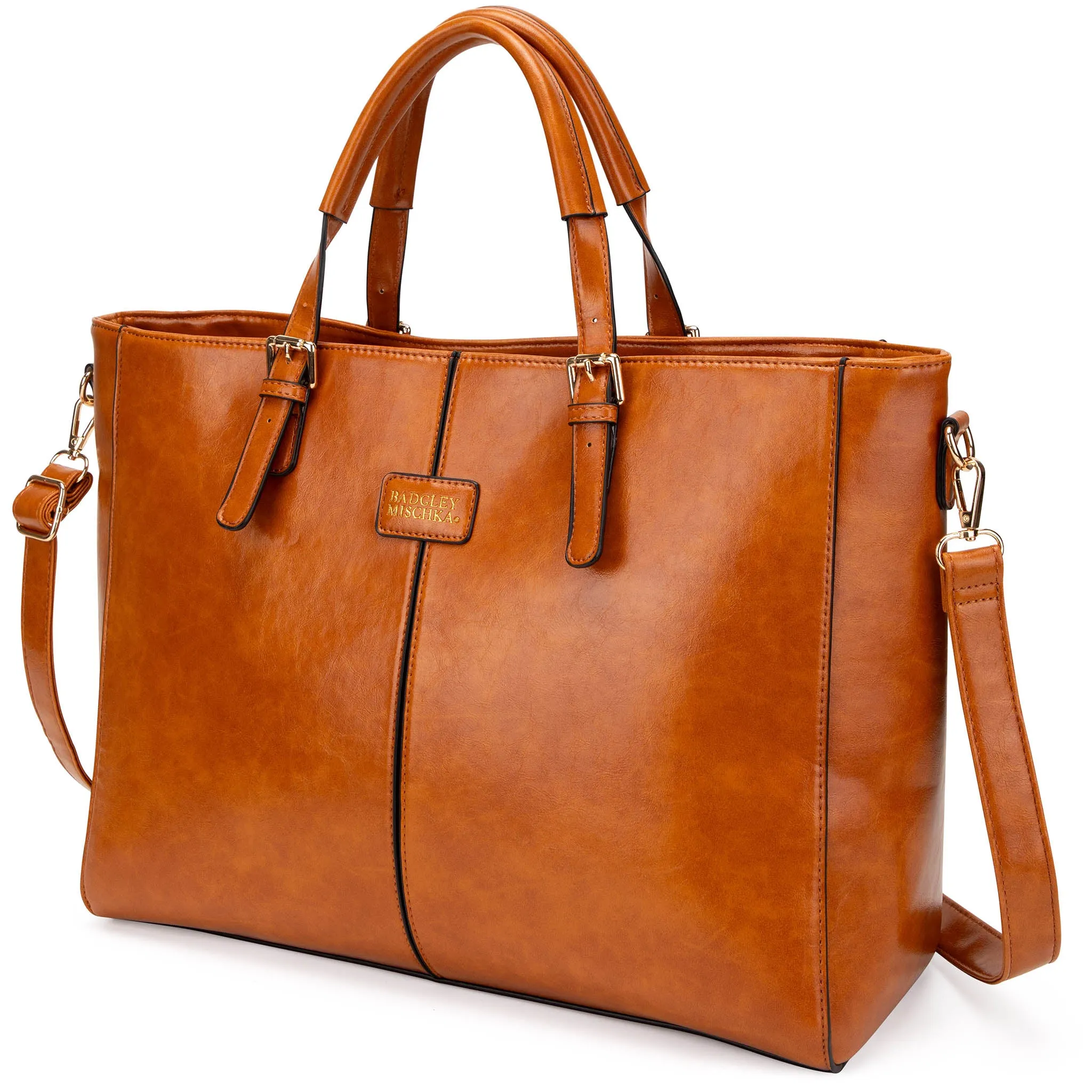 Julia Rustic Vegan Leather Weekender Duffel Bag - Image 23