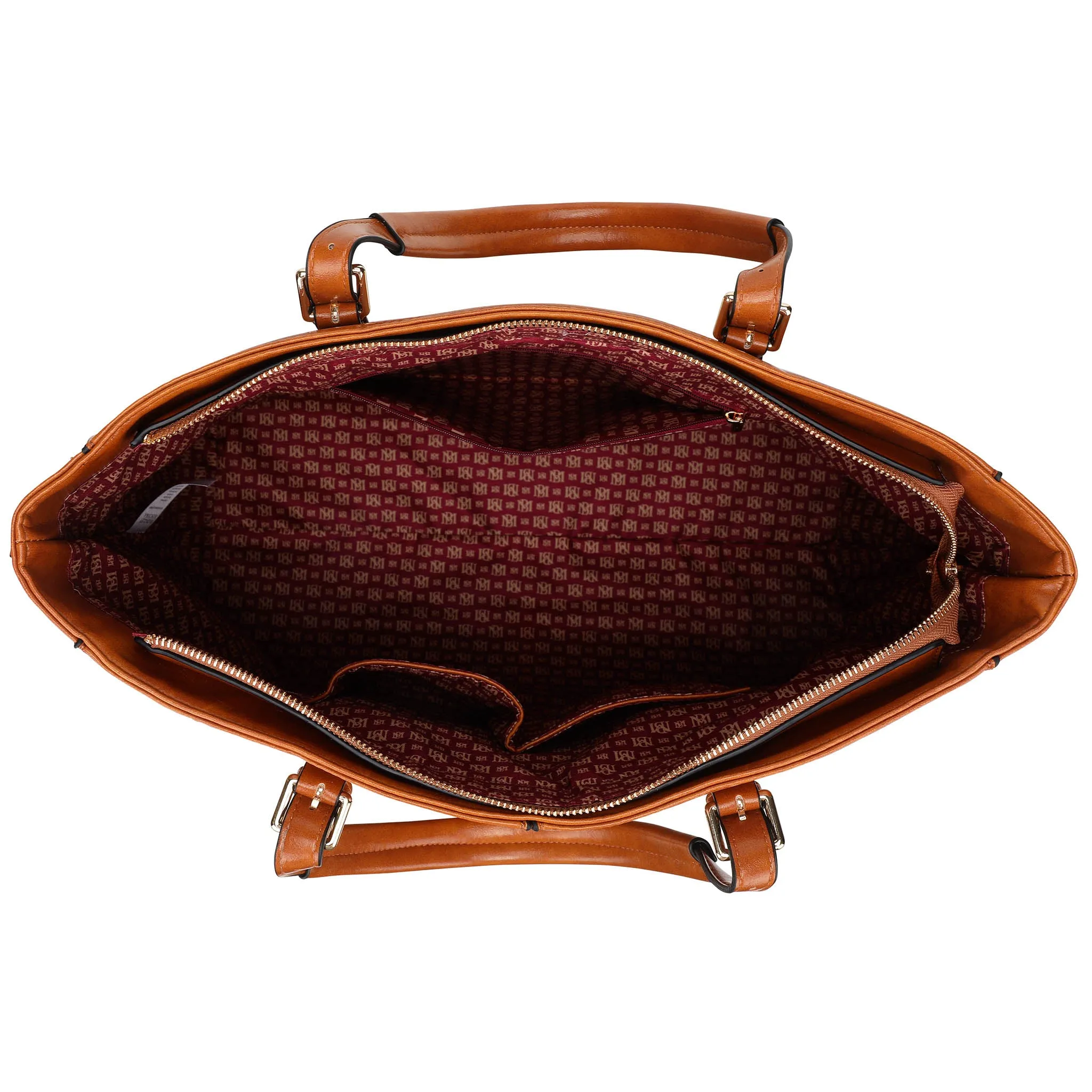 Julia Rustic Vegan Leather Weekender Duffel Bag - Image 4