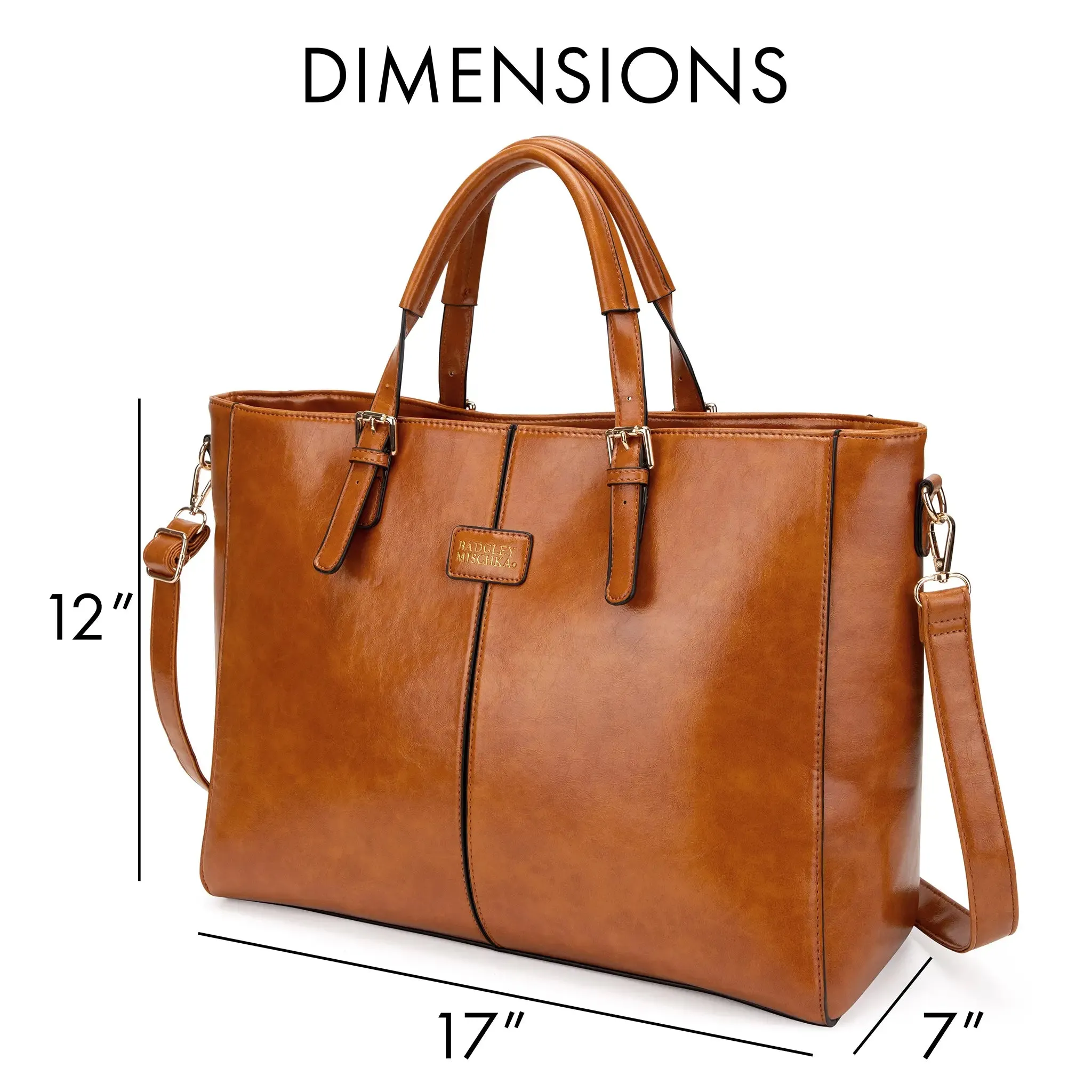 Julia Rustic Vegan Leather Weekender Duffel Bag - Image 5