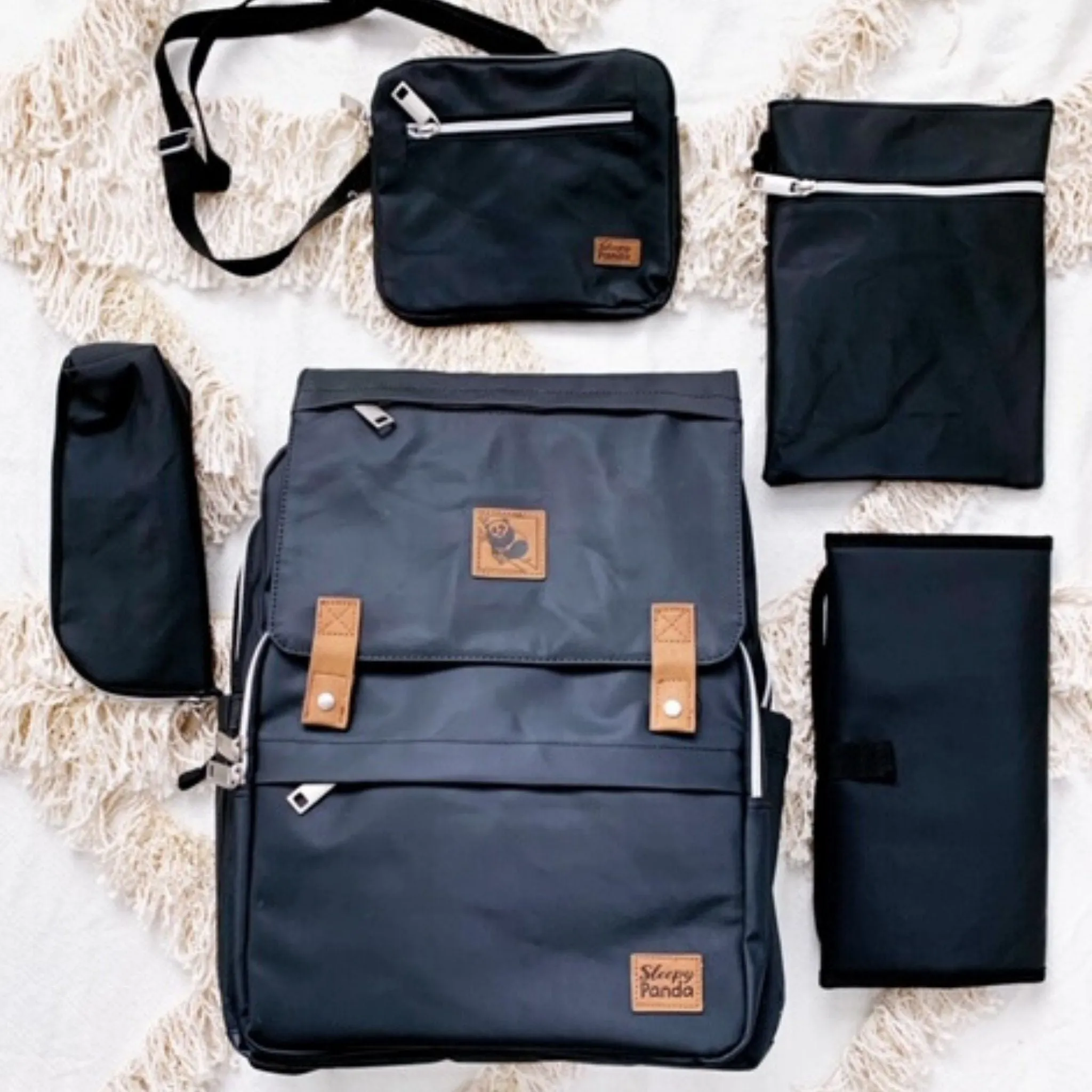 Kaitlyn - Canvas Diaper Backpack | Mommy Bag - Image 12