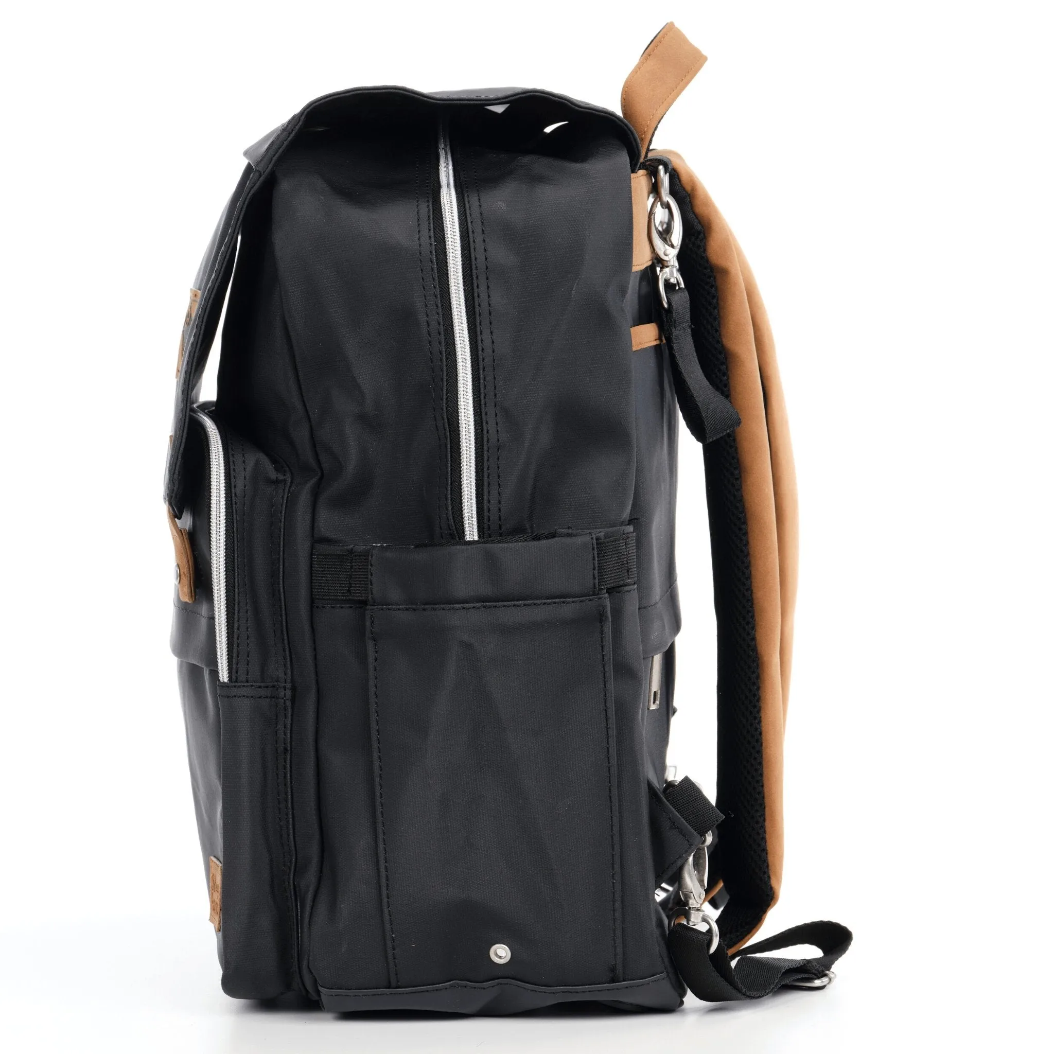 Kaitlyn - Canvas Diaper Backpack | Mommy Bag - Image 6
