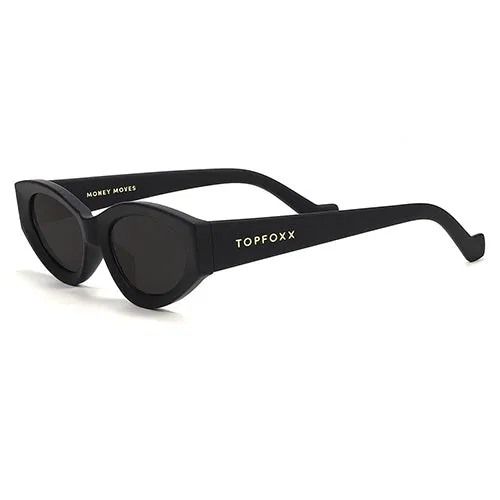 Kat x Money Moves - Black Cateye Sunglasses - Image 3