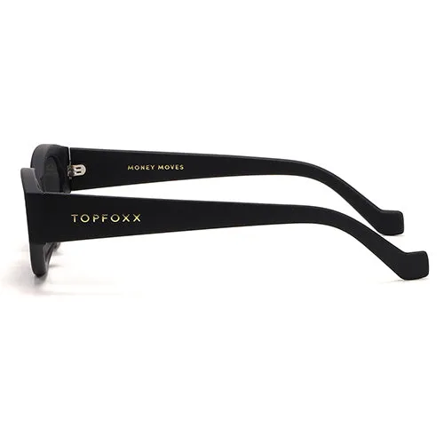 Kat x Money Moves - Black Cateye Sunglasses - Image 5