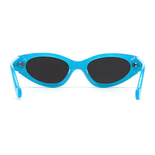 Kat x Money Moves - Blue Cateye Sunglasses - Image 6