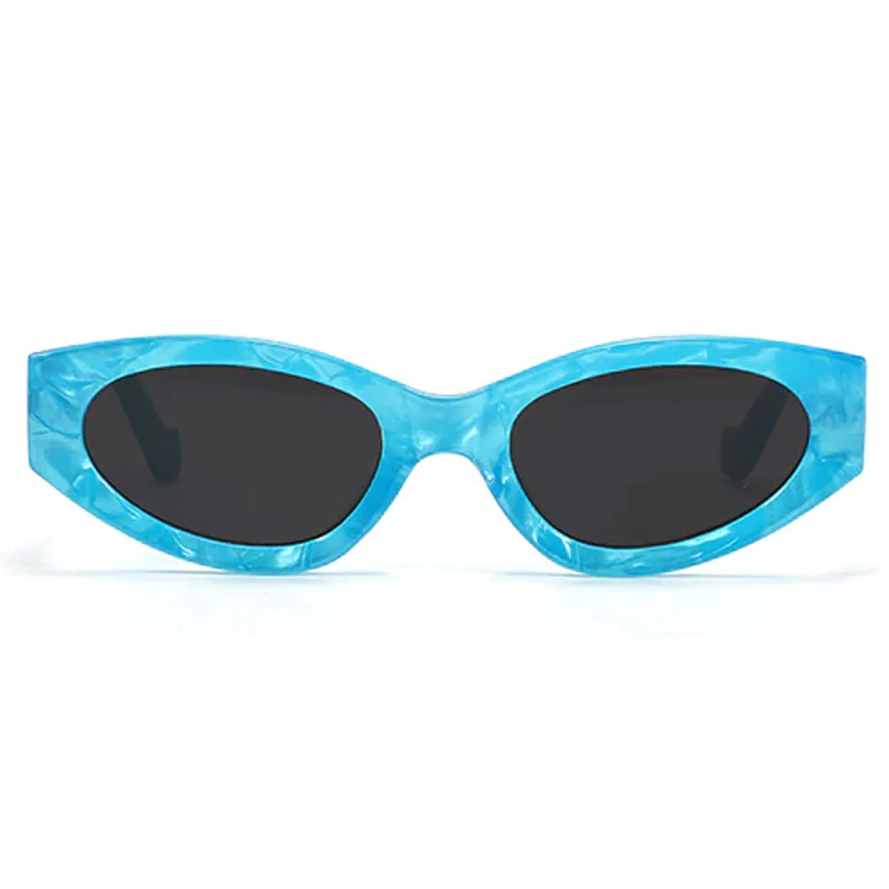 Kat x Money Moves - Blue Cateye Sunglasses - Image 7