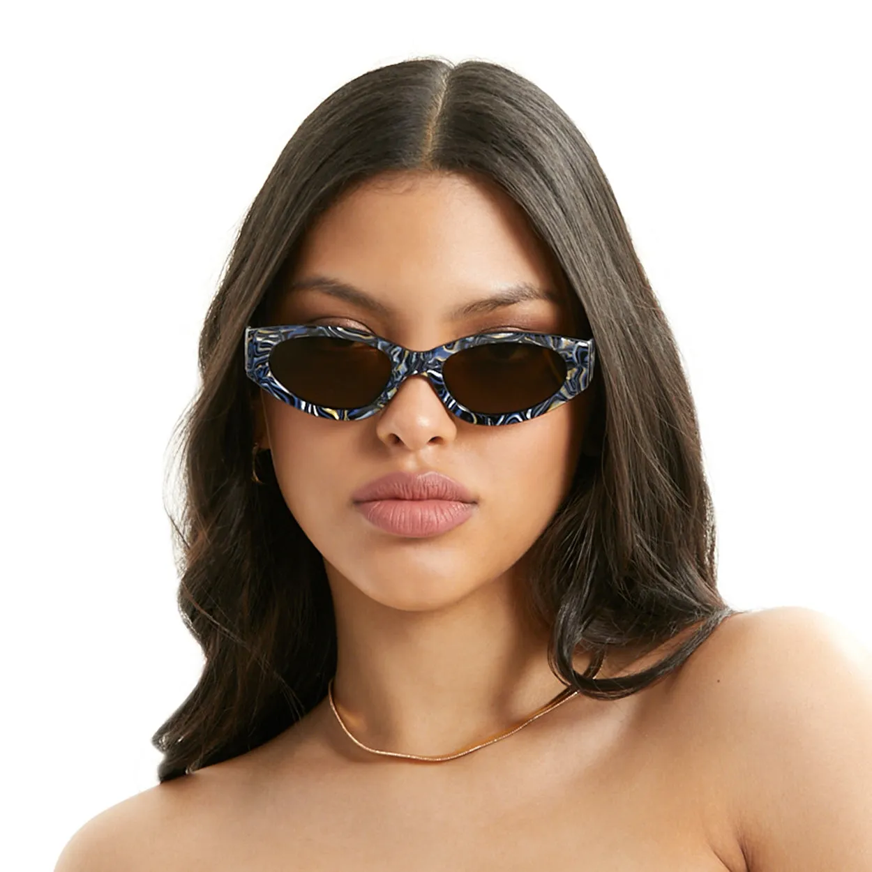 Kat x Money Moves Sunglasses - Dark Blue - Image 5