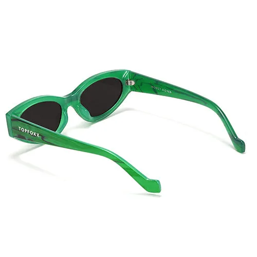 Kat x Money Moves - Green Cateye Sunglasses - Image 5