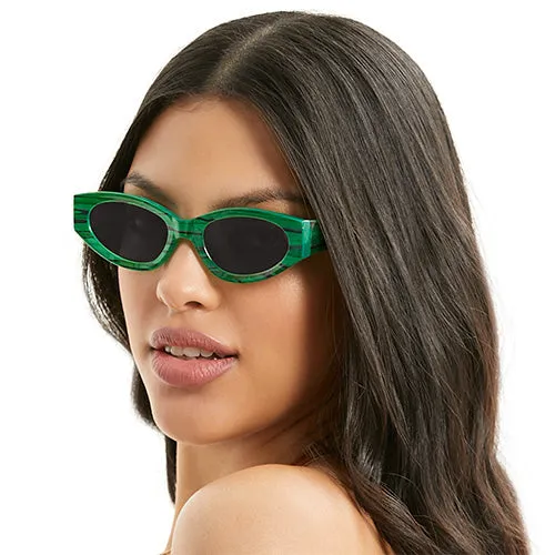 Kat x Money Moves - Green Cateye Sunglasses - Image 6