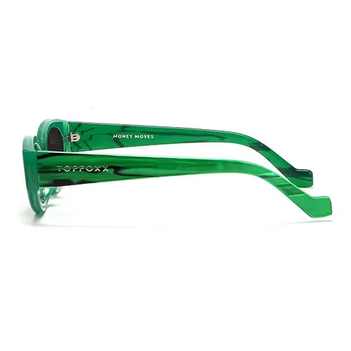 Kat x Money Moves - Green Cateye Sunglasses - Image 7
