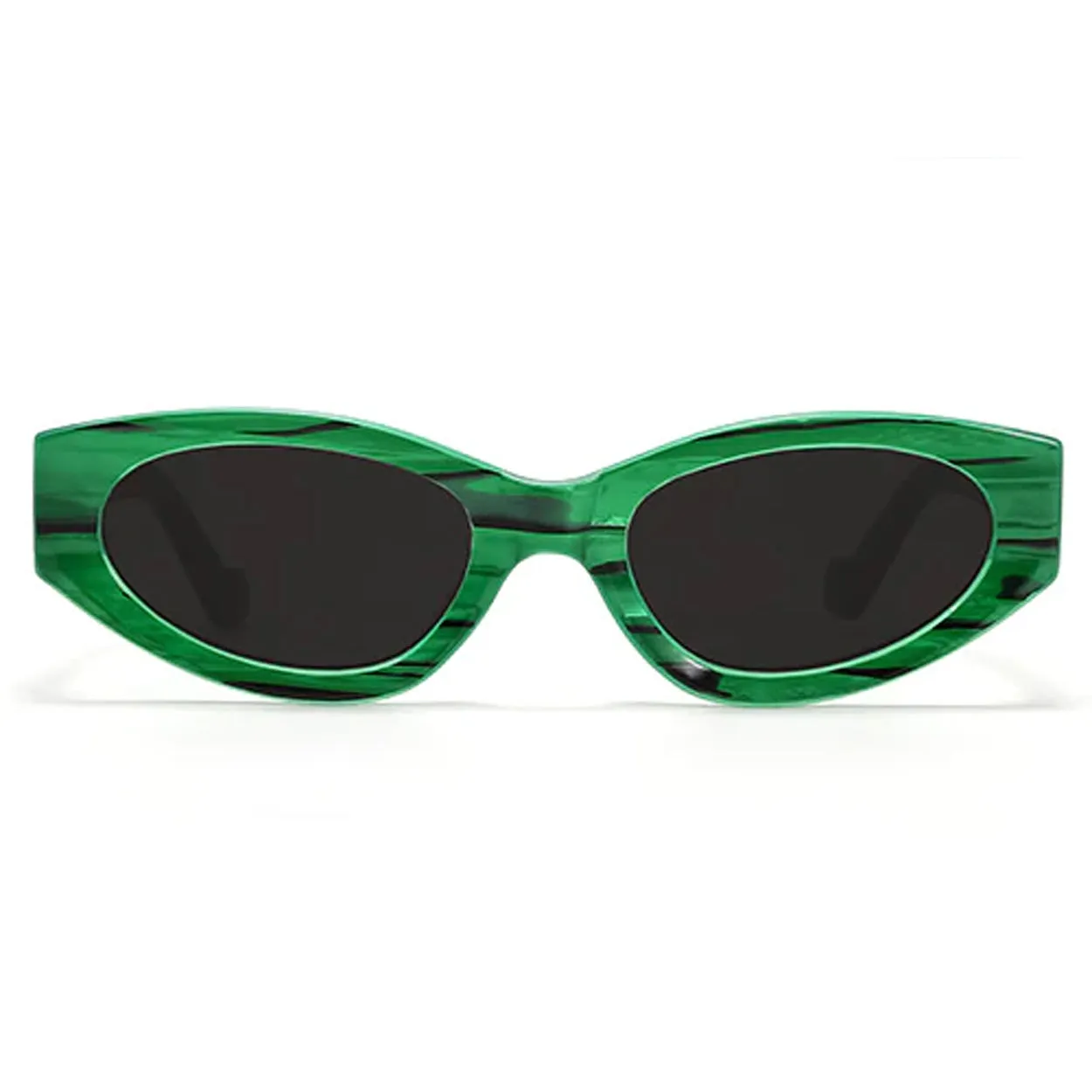 Kat x Money Moves - Green Cateye Sunglasses - Image 8