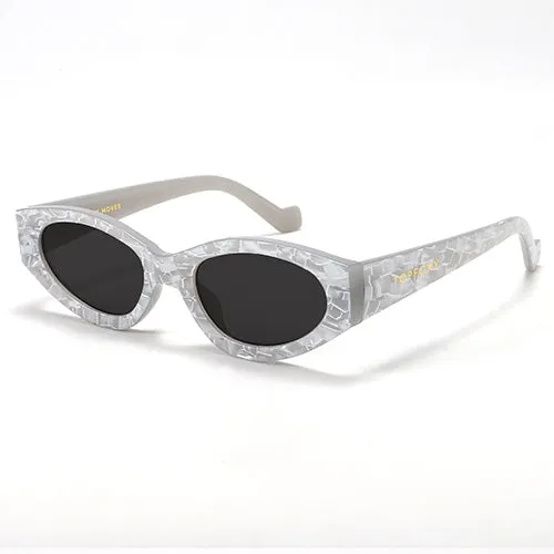 Kat x Money Moves - Silver Cateye Sunglasses - Image 2