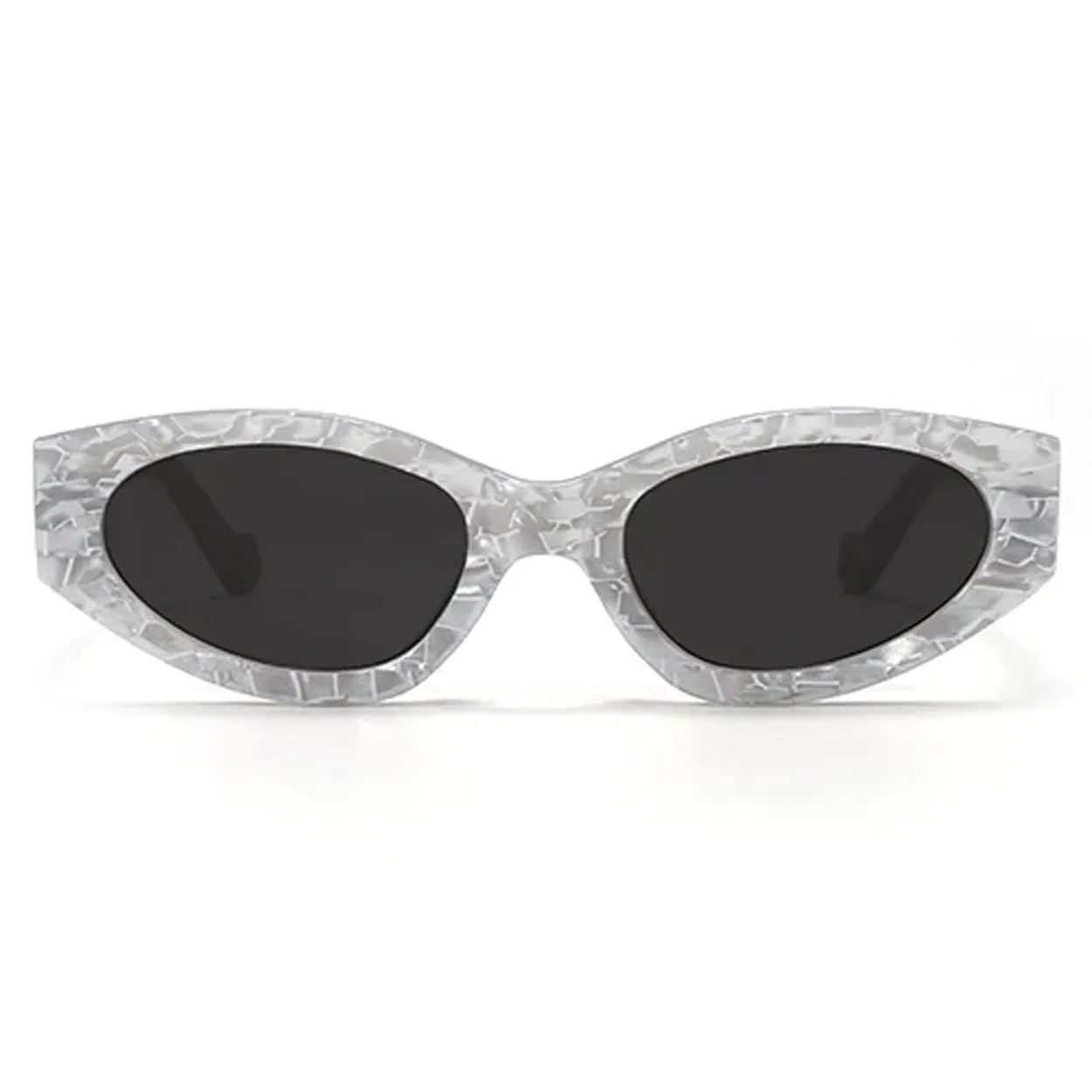 Kat x Money Moves - Silver Cateye Sunglasses - Image 8