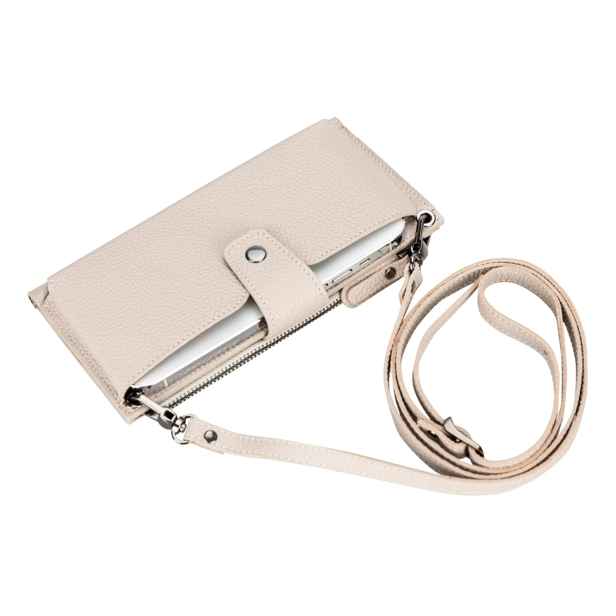 Kaycee Leather Women's Cell Phone Wallet with Strap - Image 20