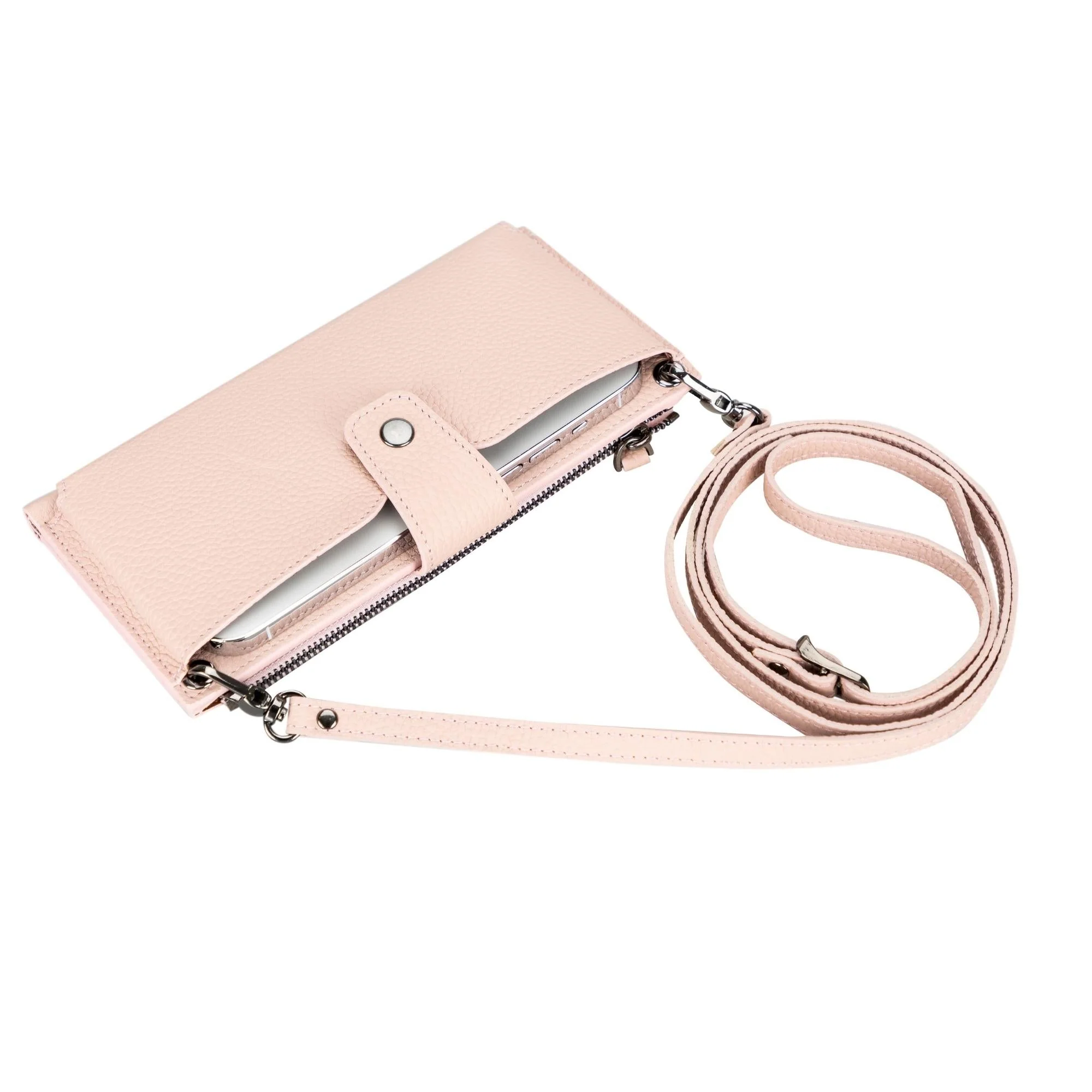 Kaycee Leather Women's Cell Phone Wallet with Strap - Image 28